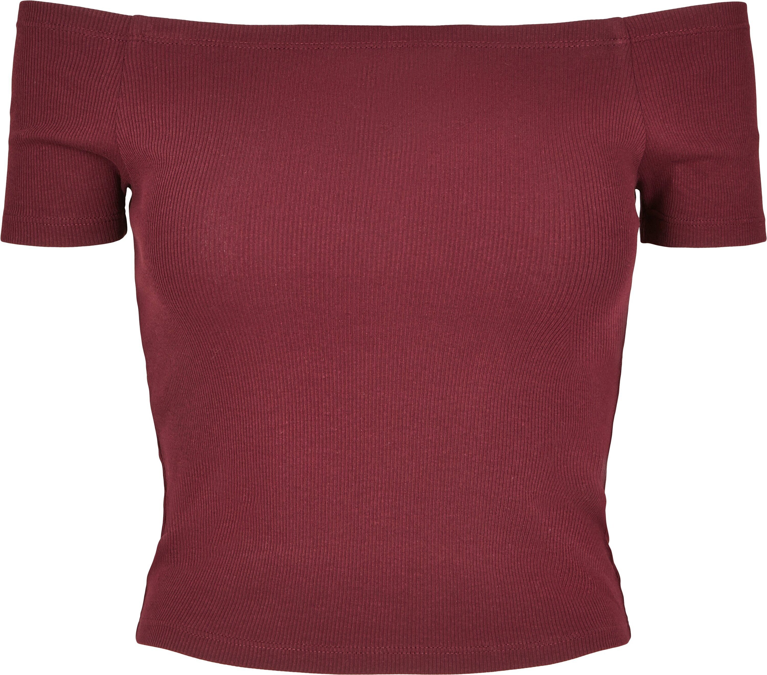 URBAN redwine Off CLASSICS Shoulder Rib Tee (1-tlg) Damen Ladies T-Shirt