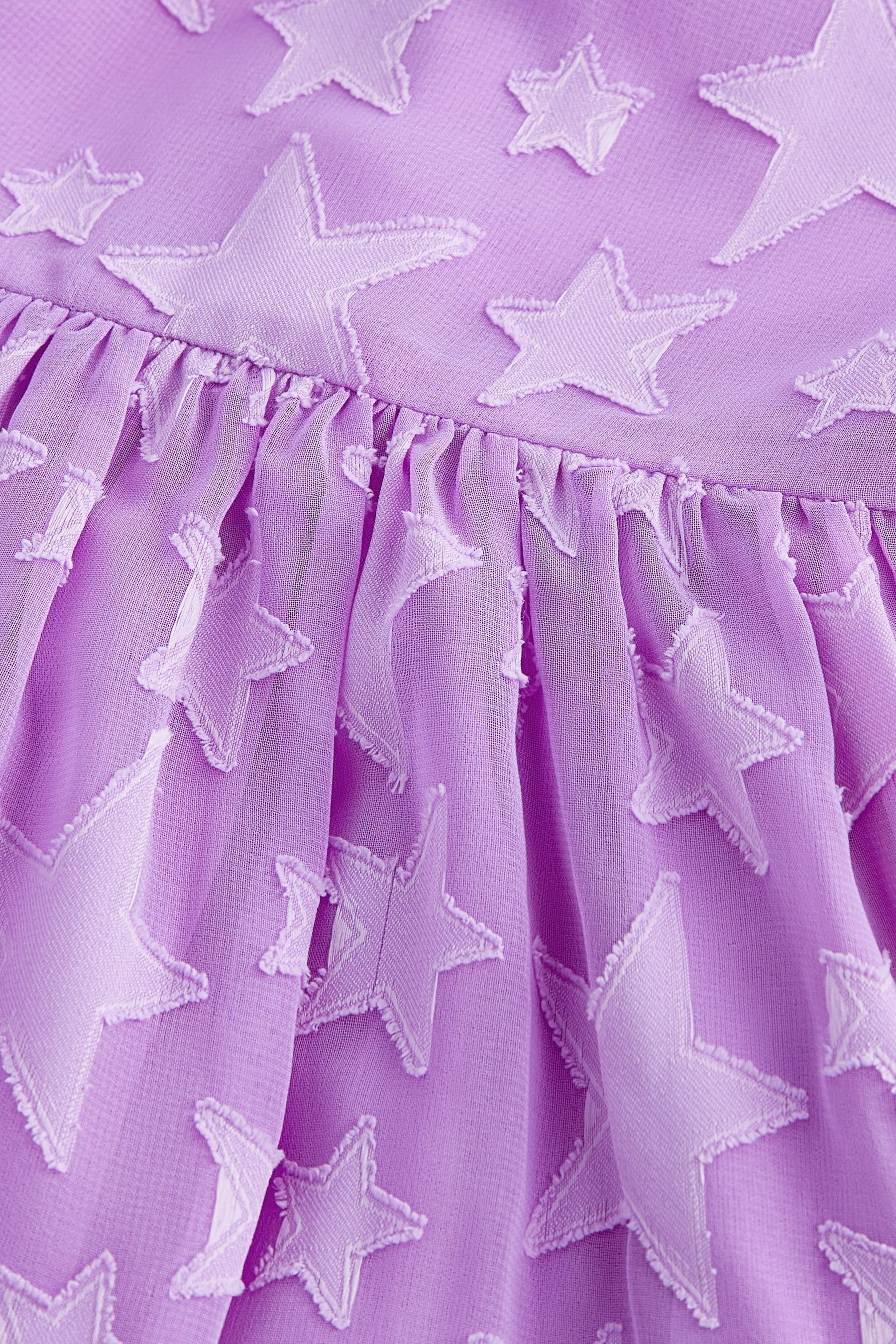 (1-tlg) mit Purple Partykleid Spitzenkleid Next Bright Jacquardsternen