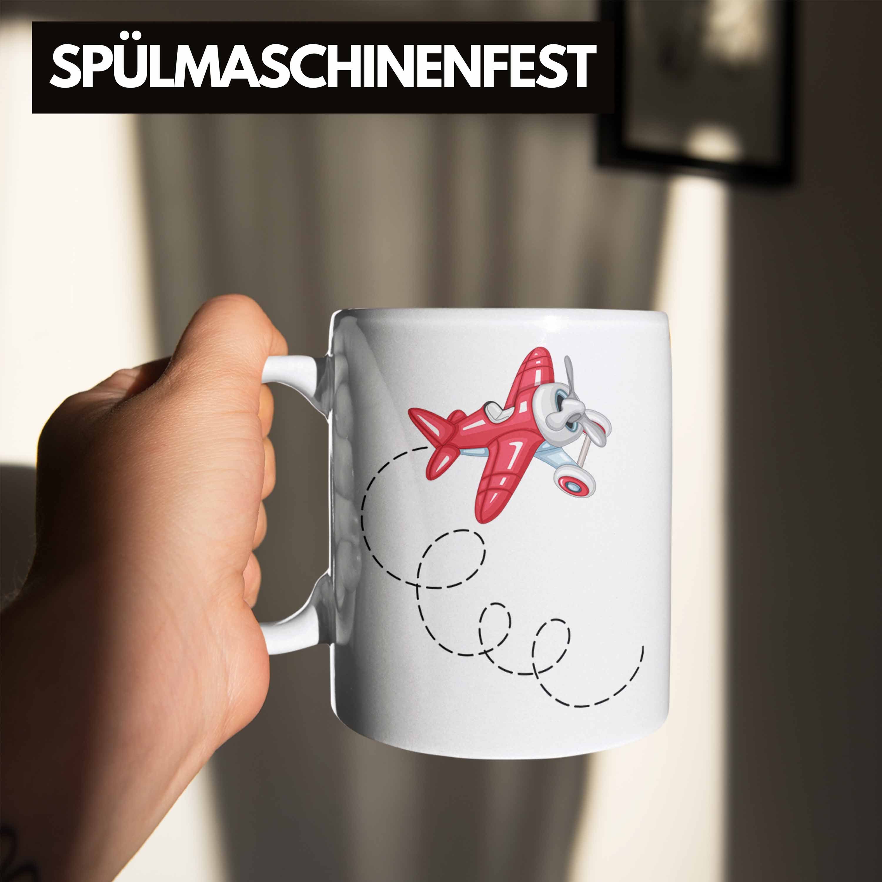 Trendation Tasse Segelflieger Tasse Geschenk Weiss Segelflieger