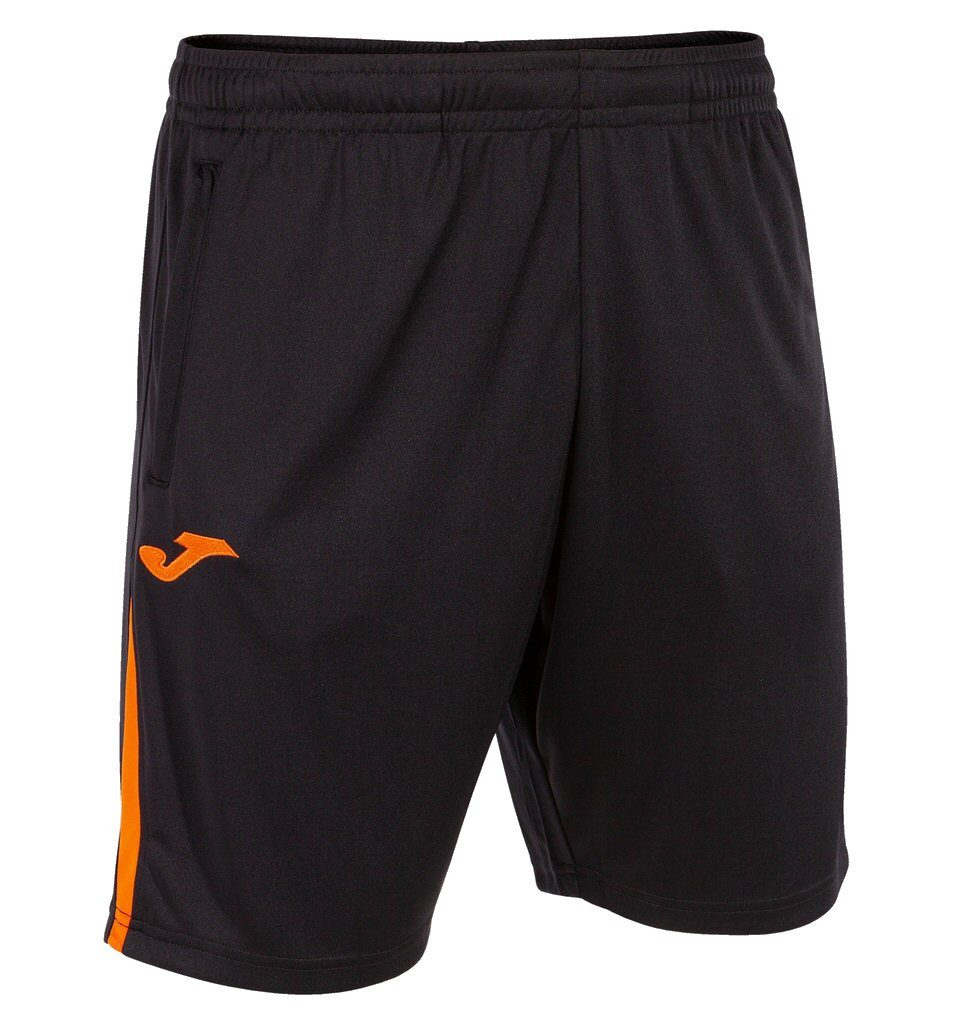 Joma Sporthose Bermuda Championship VII (100% Polyester) kurz schwarz/orange Herren