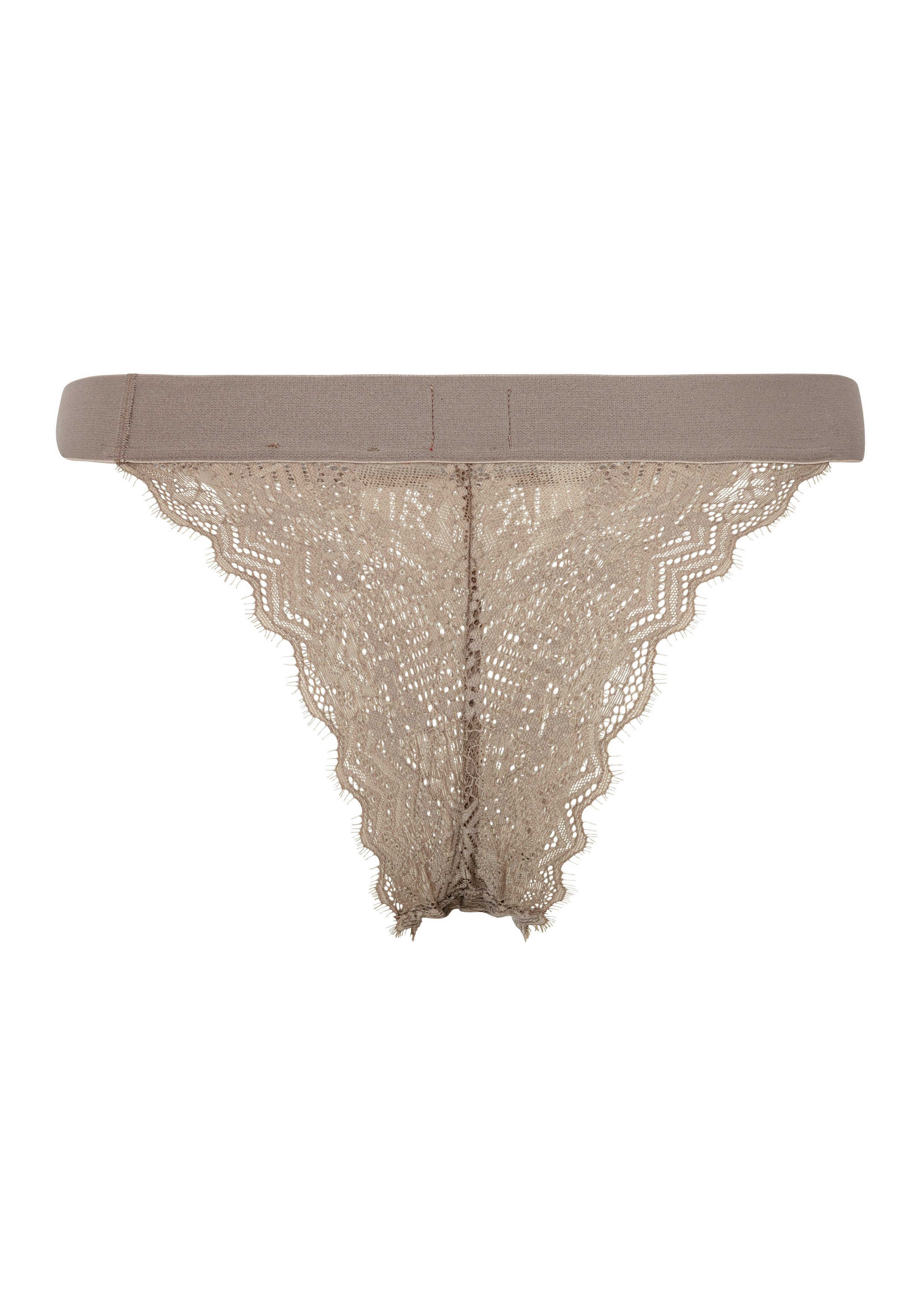 HUGO Slip BRIEF RL LACE aus Stretch-Spitze, mit Logoschriftzug auf dem Bund