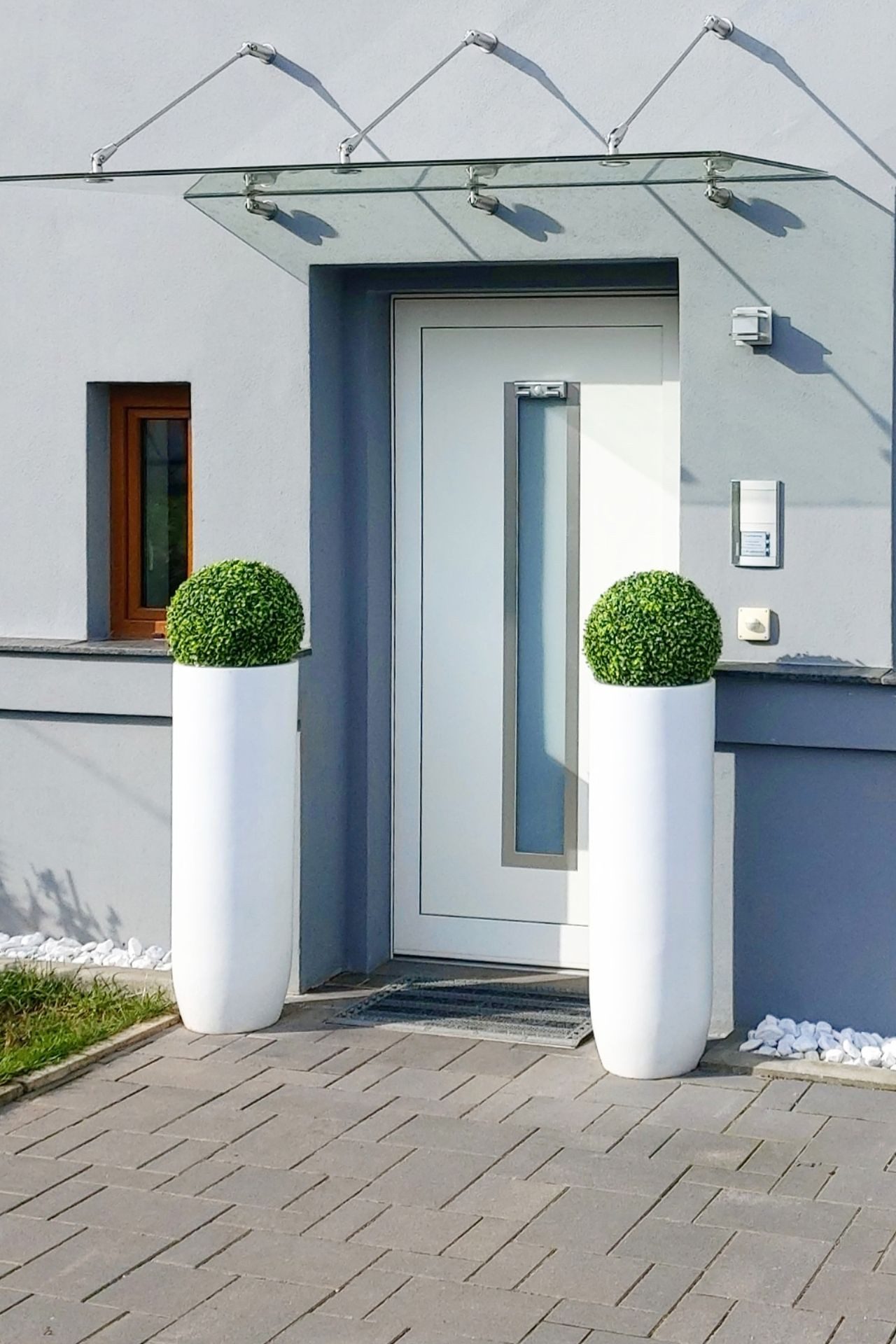 VIVANNO Bodenvase Fiberglas SOLERIO Rund - günstig online kaufen