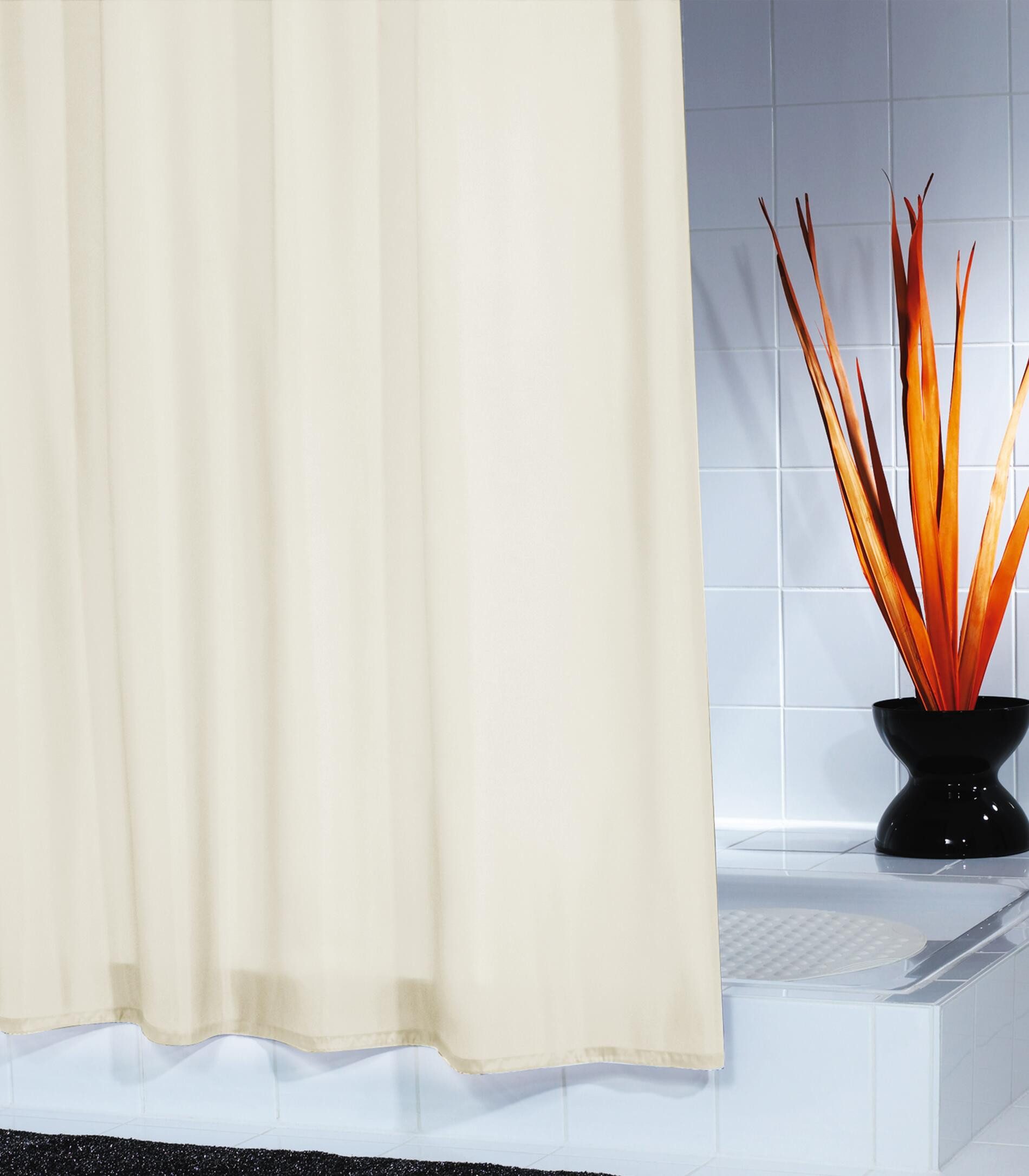 Ridder Duschvorhang Uni beige Breite 240 cm günstig online kaufen