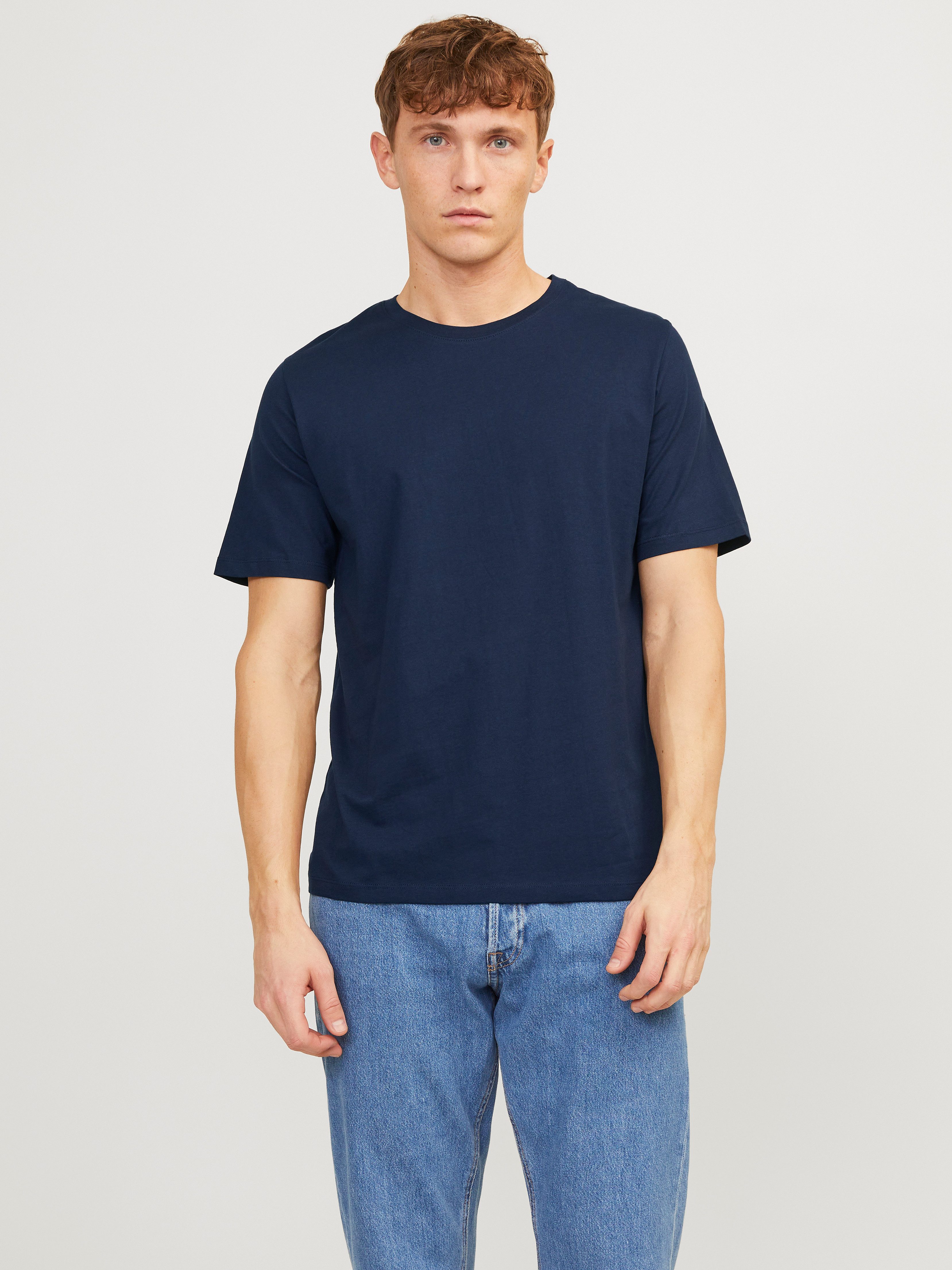 Jack & Jones T-Shirt JJEORGANIC BASIC TEE SS O-NE 5PK MP NOOS (Packung, 5-tlg., 5er-Pack) – Bild 4 von 5