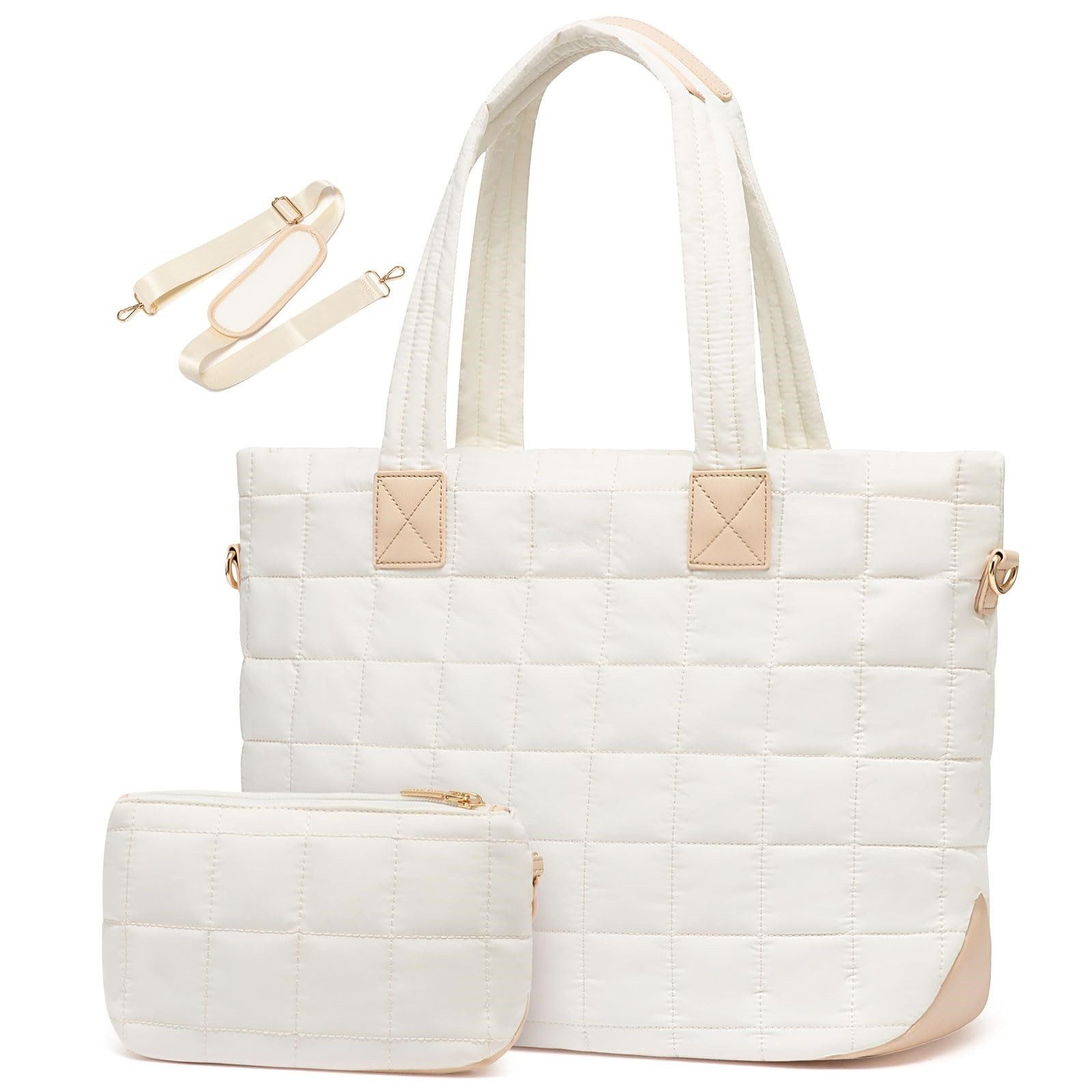 Coonoor Schultertasche Damen große Handtasche, Rauten-Design günstig online kaufen