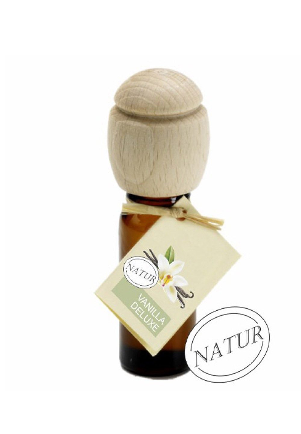 Traumduft-Manufaktur Duftöl Vanilla Deluxe (1-St), Piccolino Duftöl Raumduft mit Buchenholzkopf Naturöl 10 ml