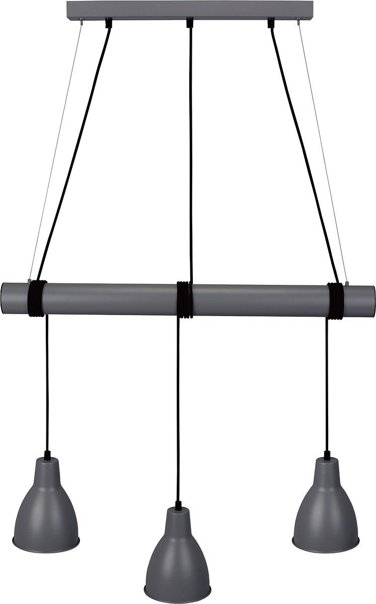 MeLiTec LED Pendelleuchte DP18-1, LED, Pendelleuchte, Wohnzimmer, Leuchte, Hängelampe, Esszimmer, Anthrazit, Küchenlampe