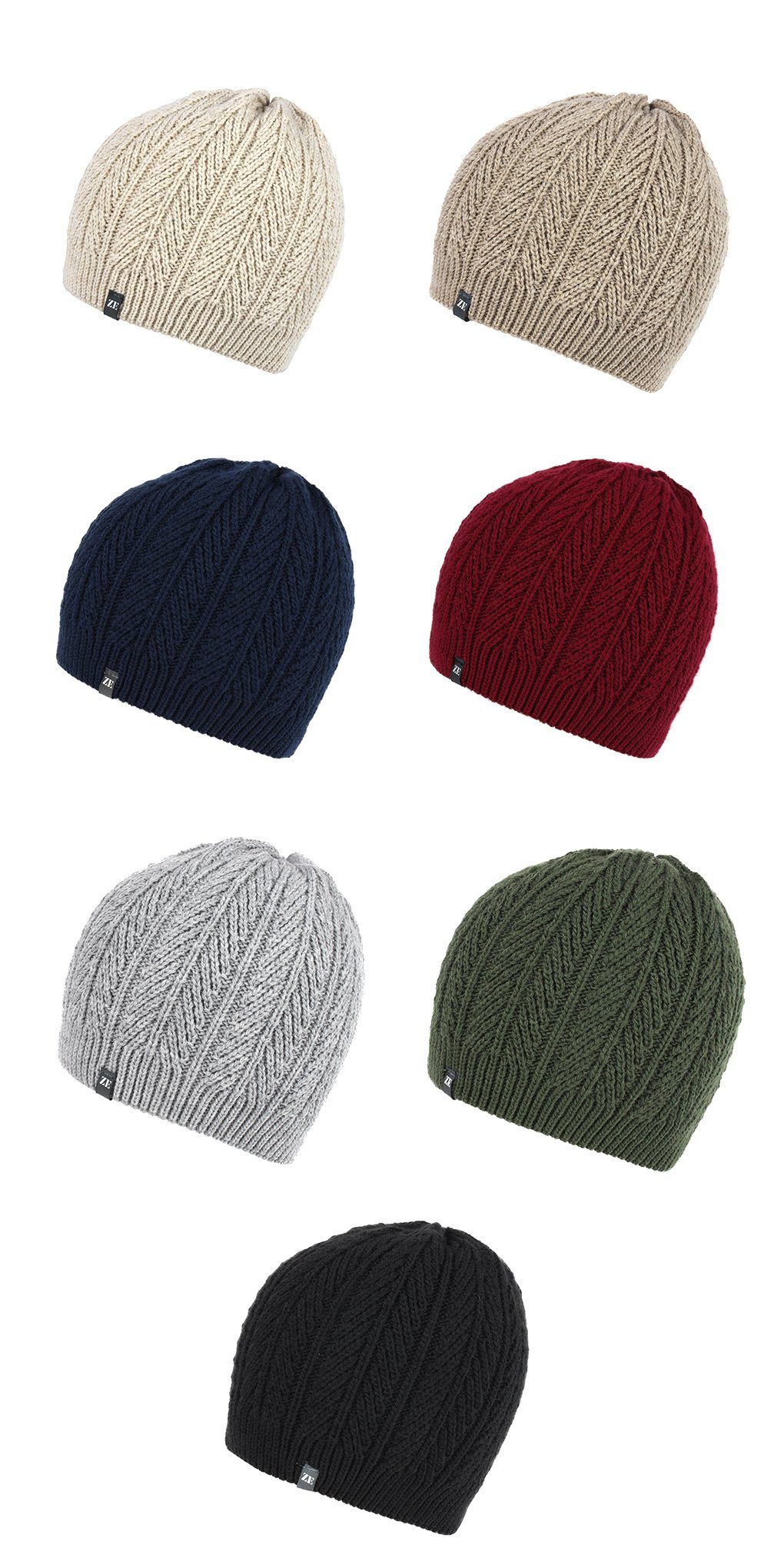 ZEBRO Strickmütze "Struktur" ohne Umschlag günstig online kaufen