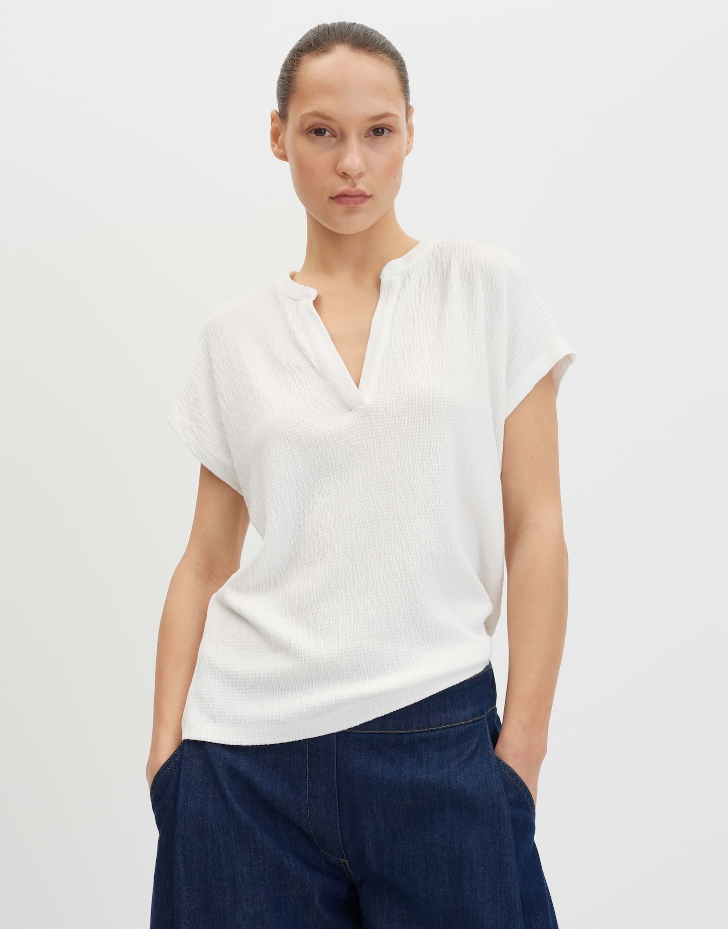Kurzarmshirt Kedora easy aus Jersey mit 3D-Struktur
