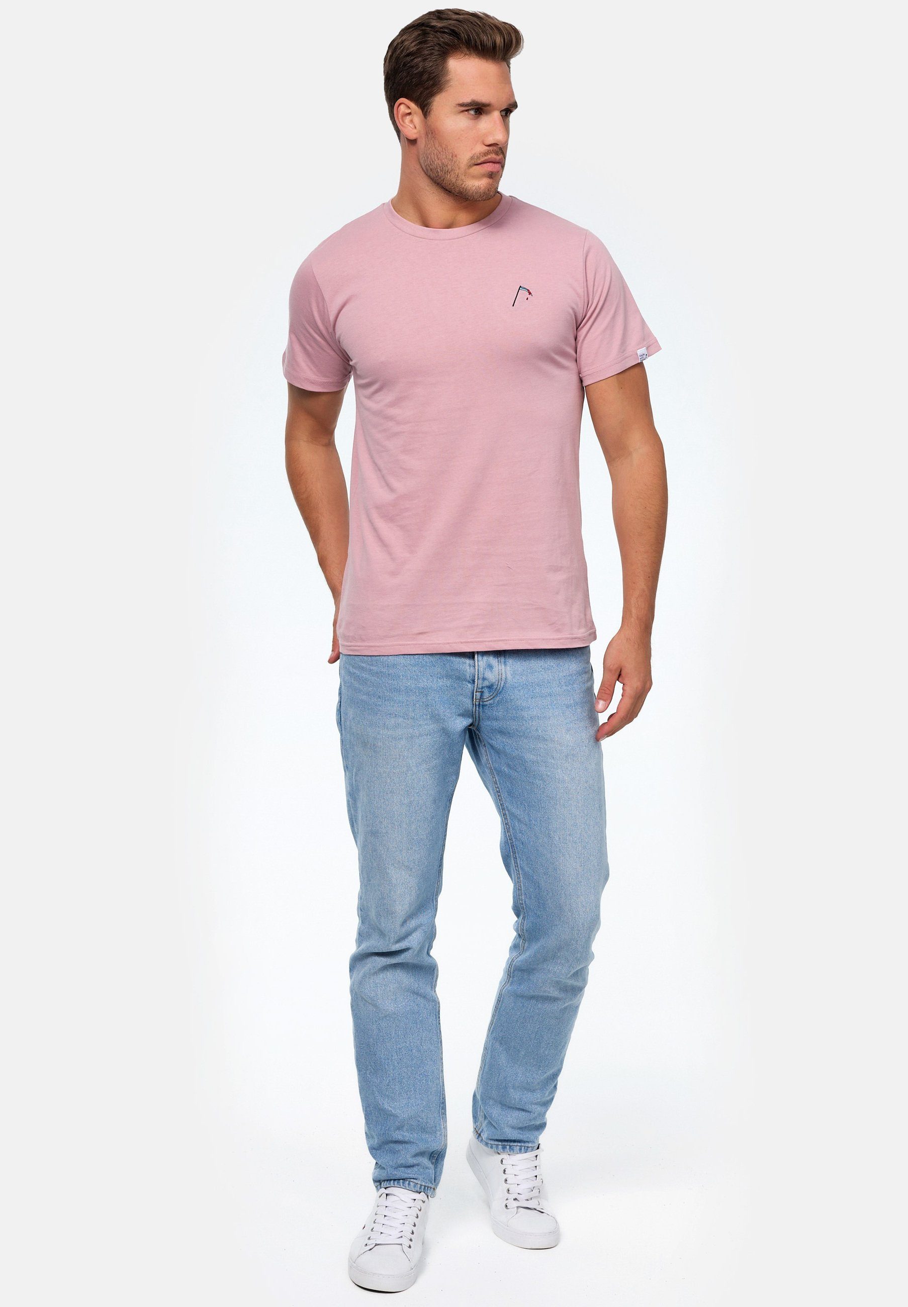 Bio-Baumwolle MIKON Sense GOTS Pink T-Shirt zertifizierte