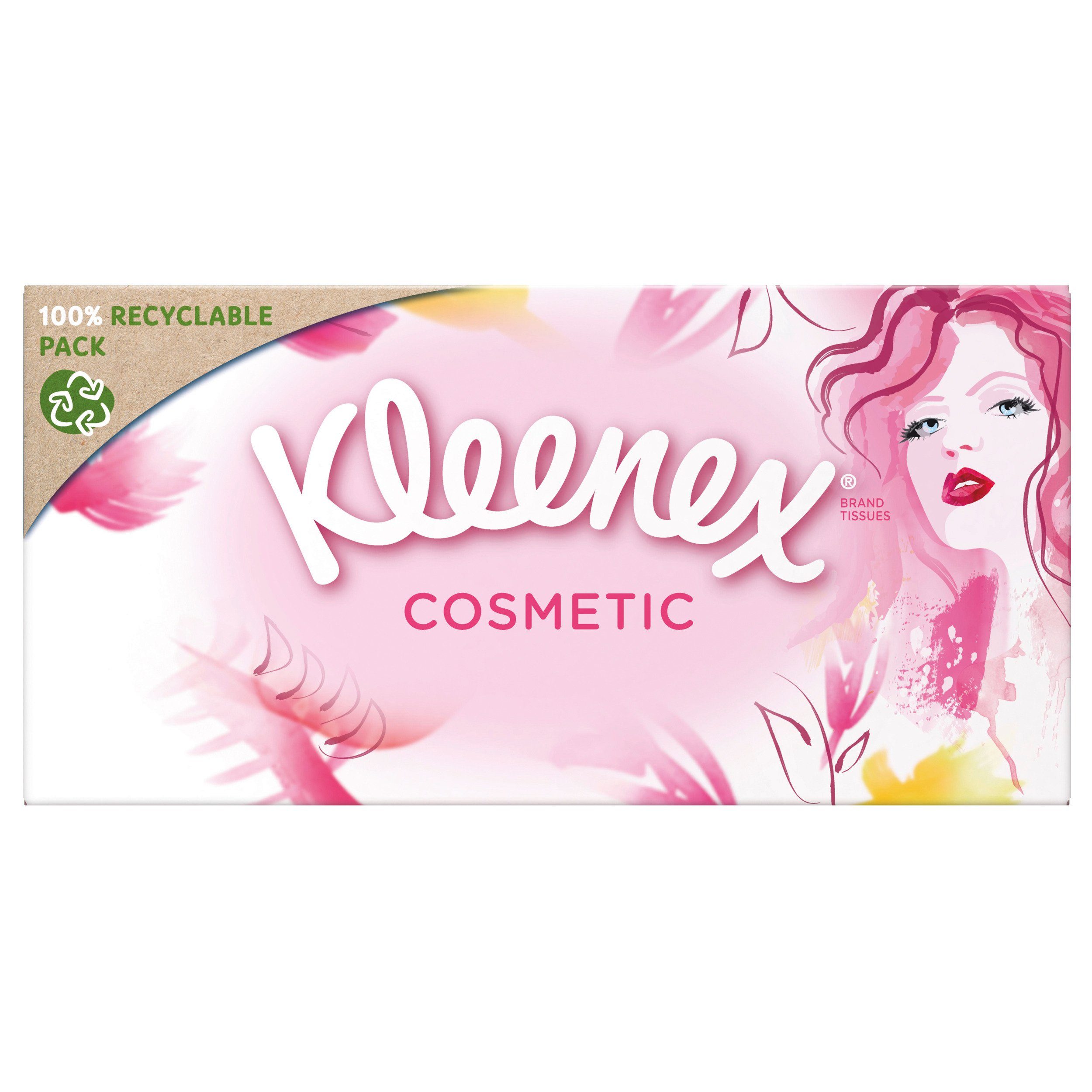 KLEENEX Kosmetiktücher Cosmetic Kosmetiktücher-Box extra-weich 3-lagig 24 Boxen x 80 Tücher