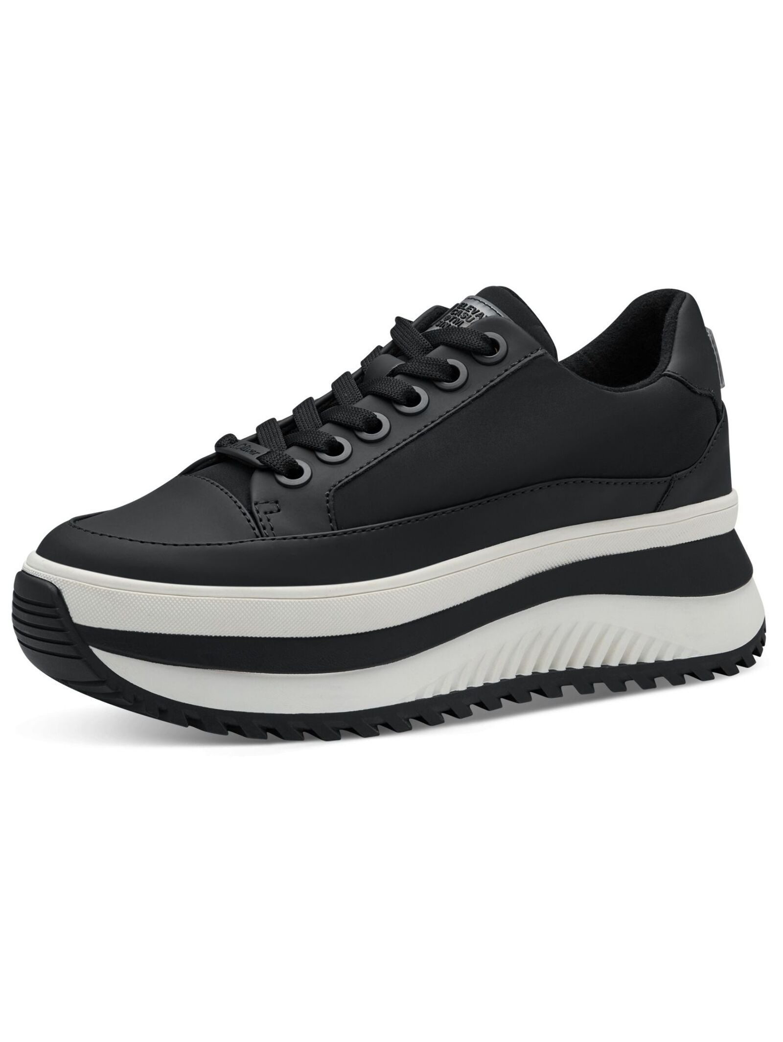 Sneaker Lederimitat/Textil Plateausneaker