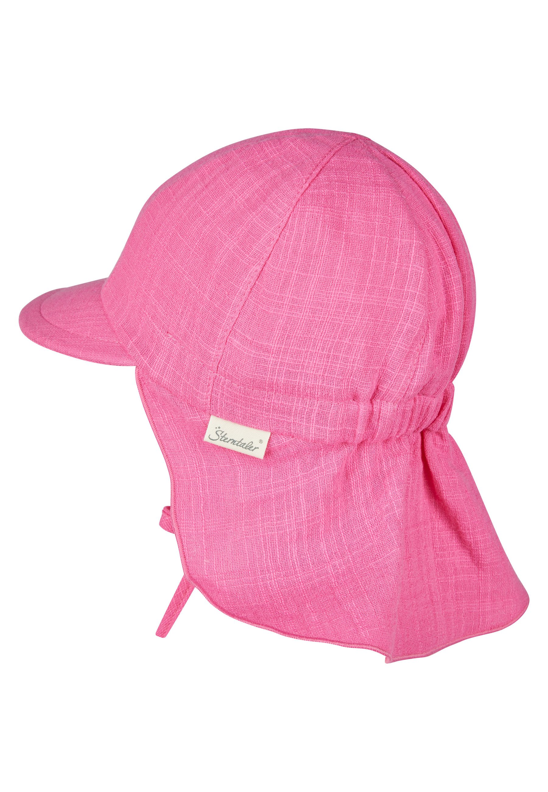 Sterntaler® Schirmmütze Schirmmütze mit Nackenschutz uni (1-St)
