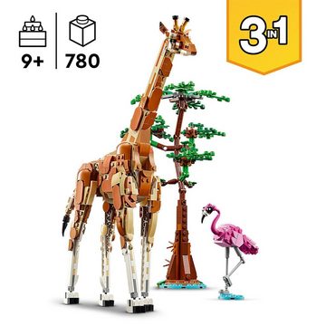 LEGO® Konstruktionsspielsteine Tiersafari (31150), LEGO Creator 3in1, (780 St), Made in Europe