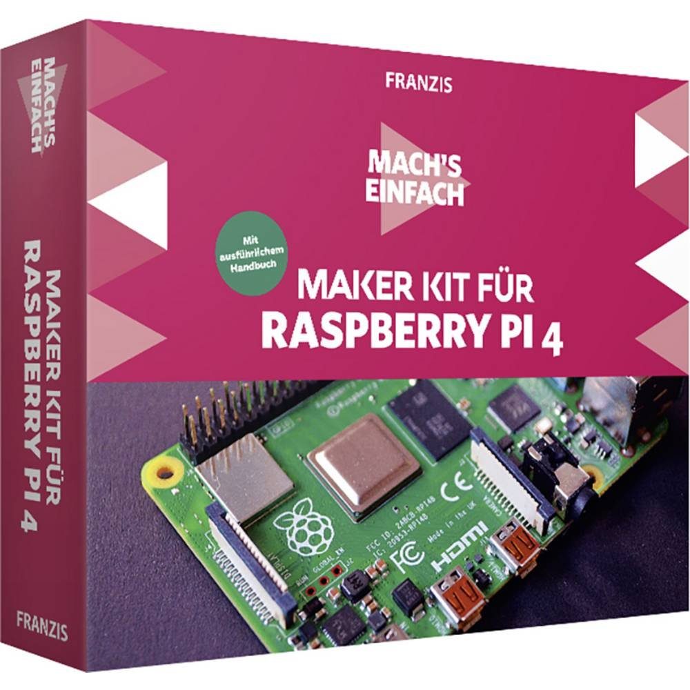 Franzis Lernspielzeug Maker Kit für Raspberry Pi 4 - Mach’s einfach, Ausführung in deutscher Sprache