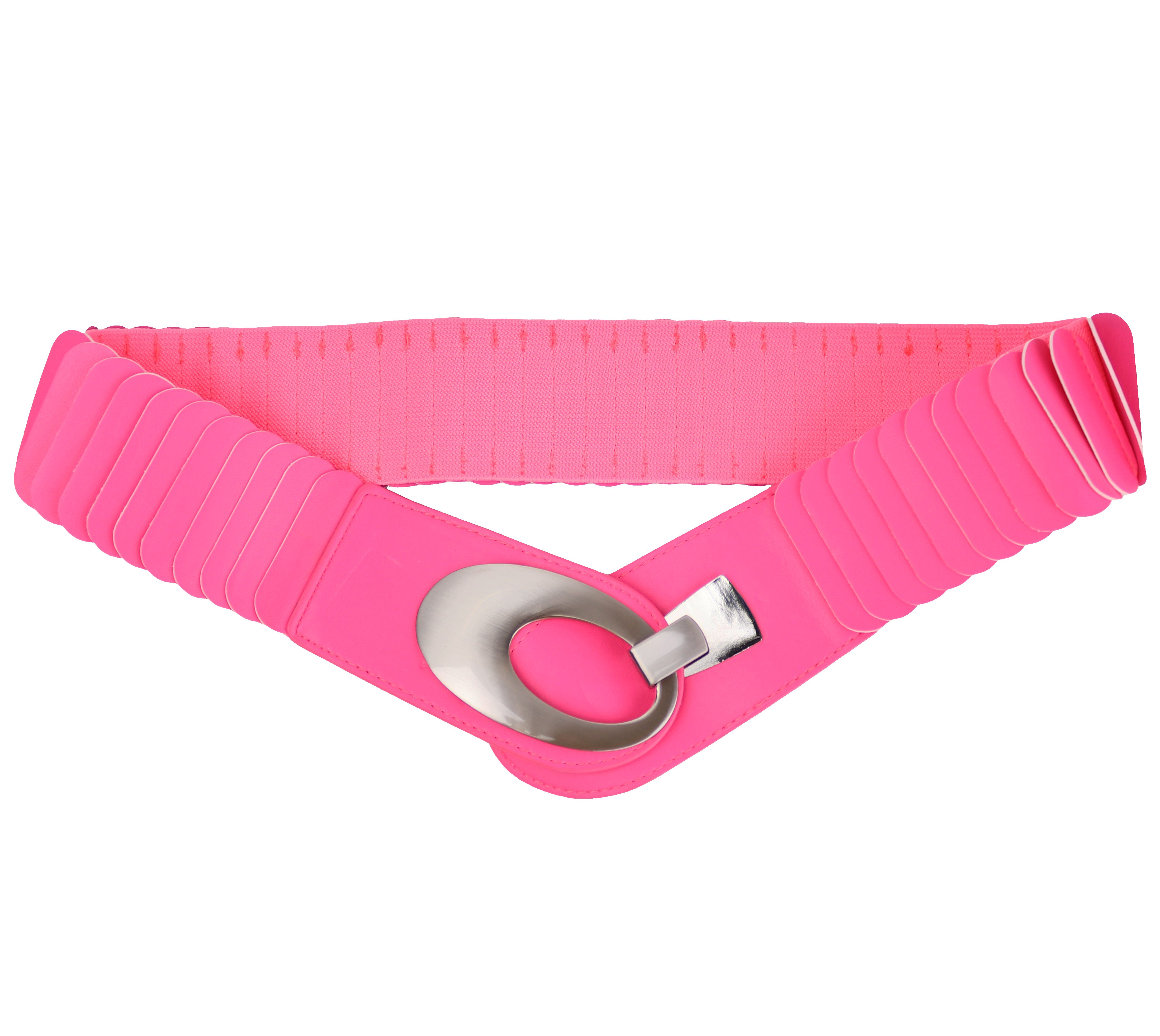MIRROSI Taillengürtel Leo Unifarbe breit 6cm für Taillenumfang 85 bis 110cm, ONESIZE (Angenehmes Tragesgefühl, Leopard Muster, Unifarben) Breiter Stretch Gürtel
