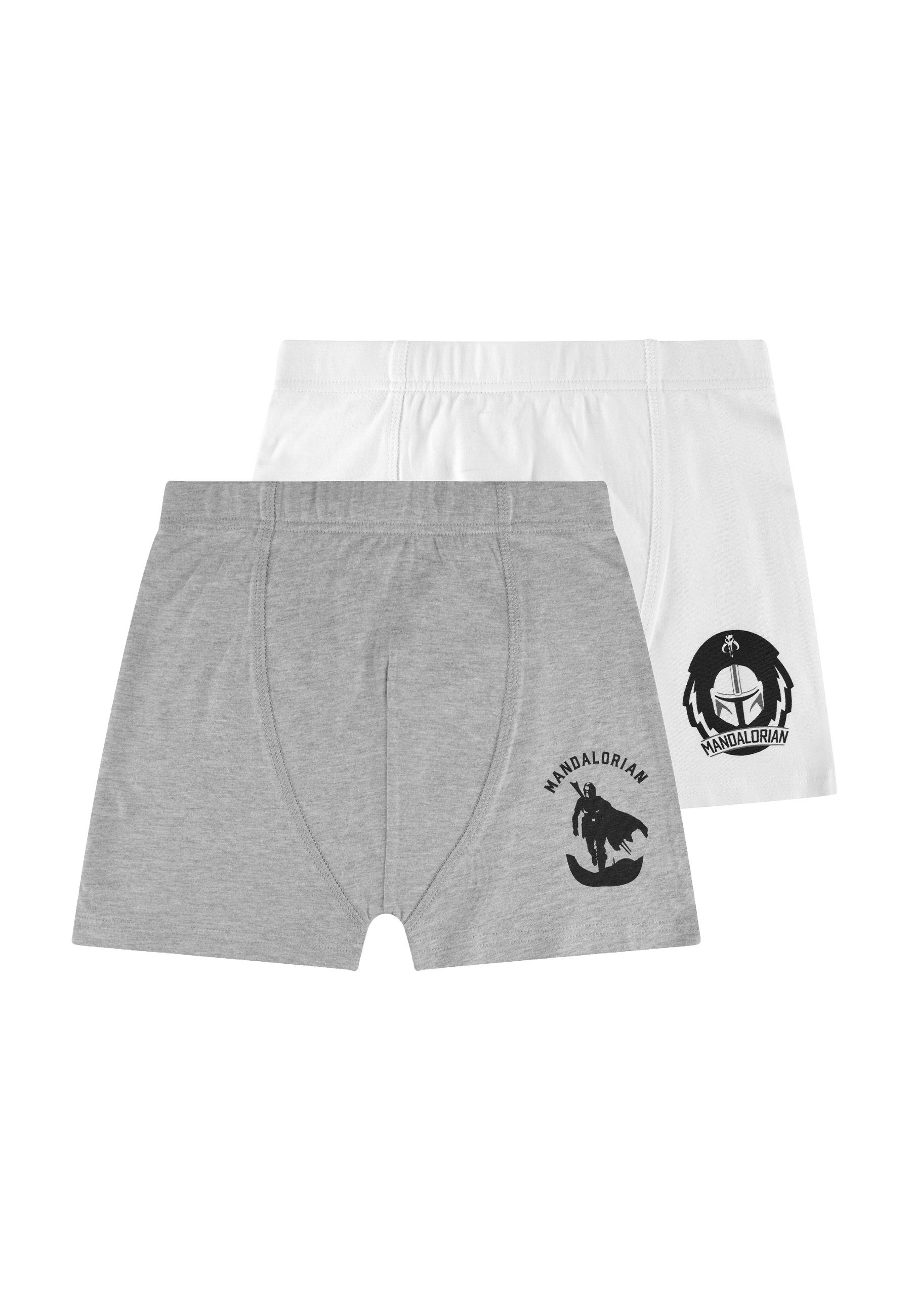 ONOMATO! Boxershorts Star Wars The Mandalorien Herren Retro Boxer 2er Pack (2-St)