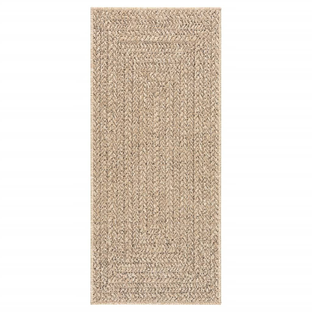 vidaXL Teppich 80 x 200 cm Teppich ZIZUR 80x200 cm Jute-Optik Indoor und Outdoor, Rechteckig, Höhe: 0 mm