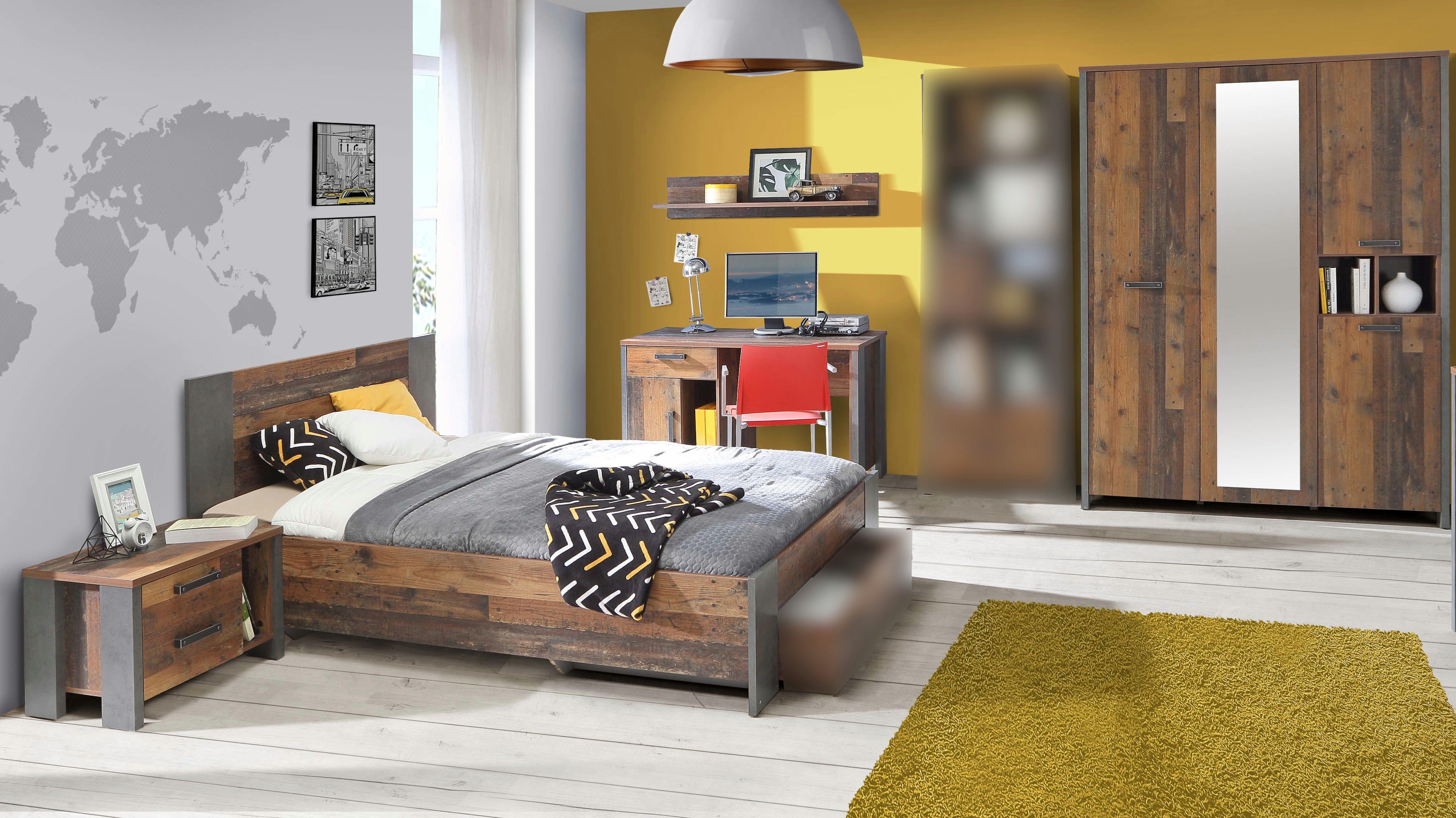 möbel-direkt.de Jugendzimmer-Set Clif, (Komplett Set, 4-tlg., verschiedene Zusammenstellungen wählbar)