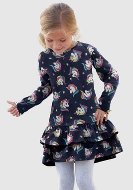 KIDSWORLD Jerseykleid für kleine Mädchen mit Raglanärmeln