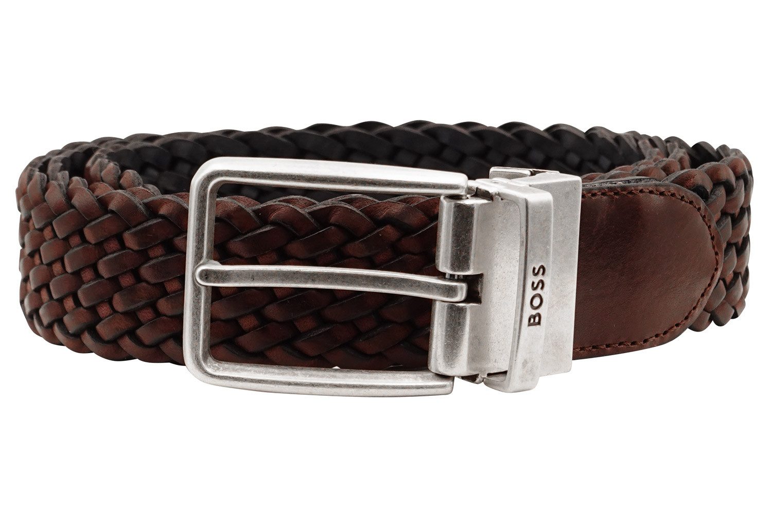 BOSS Ledergürtel HerrenLeder Dunkelbraun Oliver
