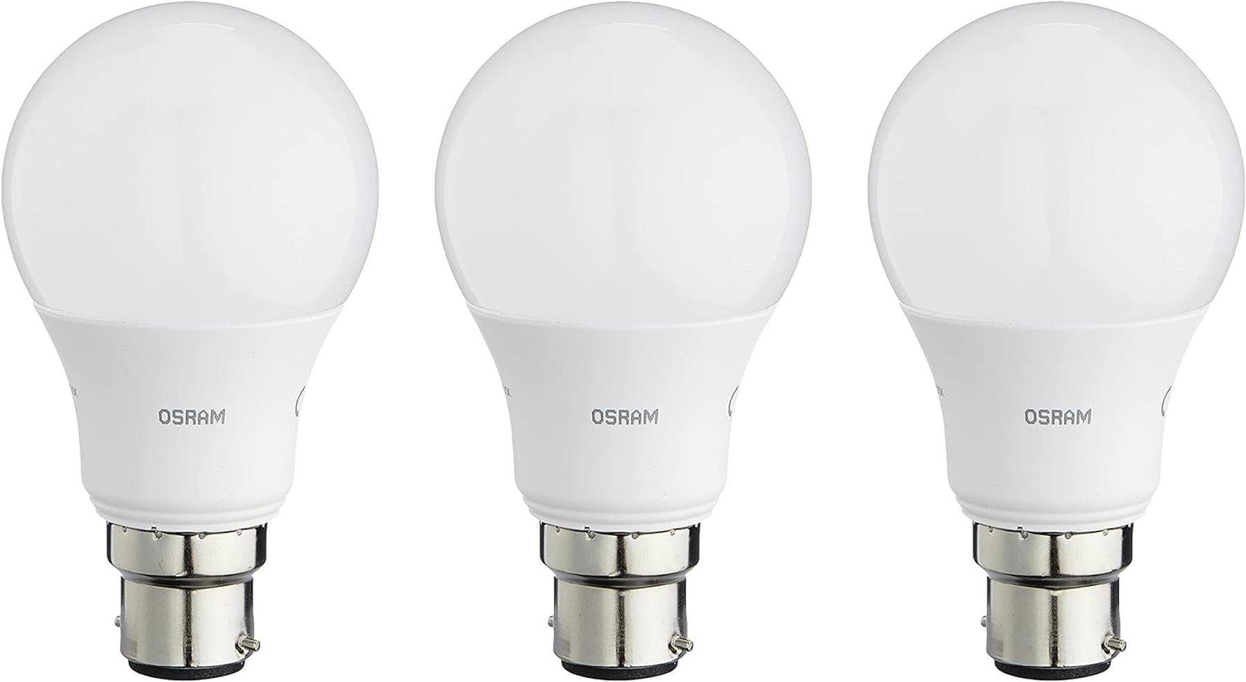 Osram LED-Leuchtmittel OSRAM LED dimmbar Warmweiß, Kolbenform A 60W 3er-, Kelvin Warmweiß Matt Classic B22d 2700 nicht