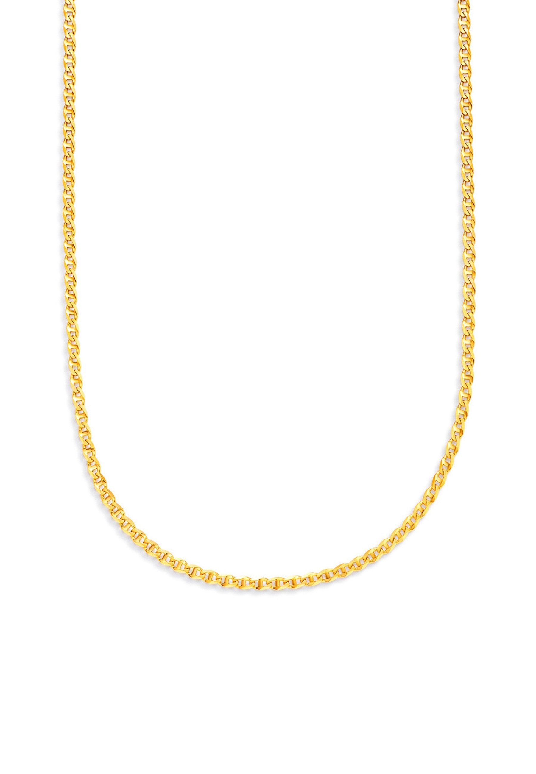 ENGELSINN Gliederkette Goldkette 14 Karat Gold Traversino Stil 585 Echtgold, 45cm-55cm