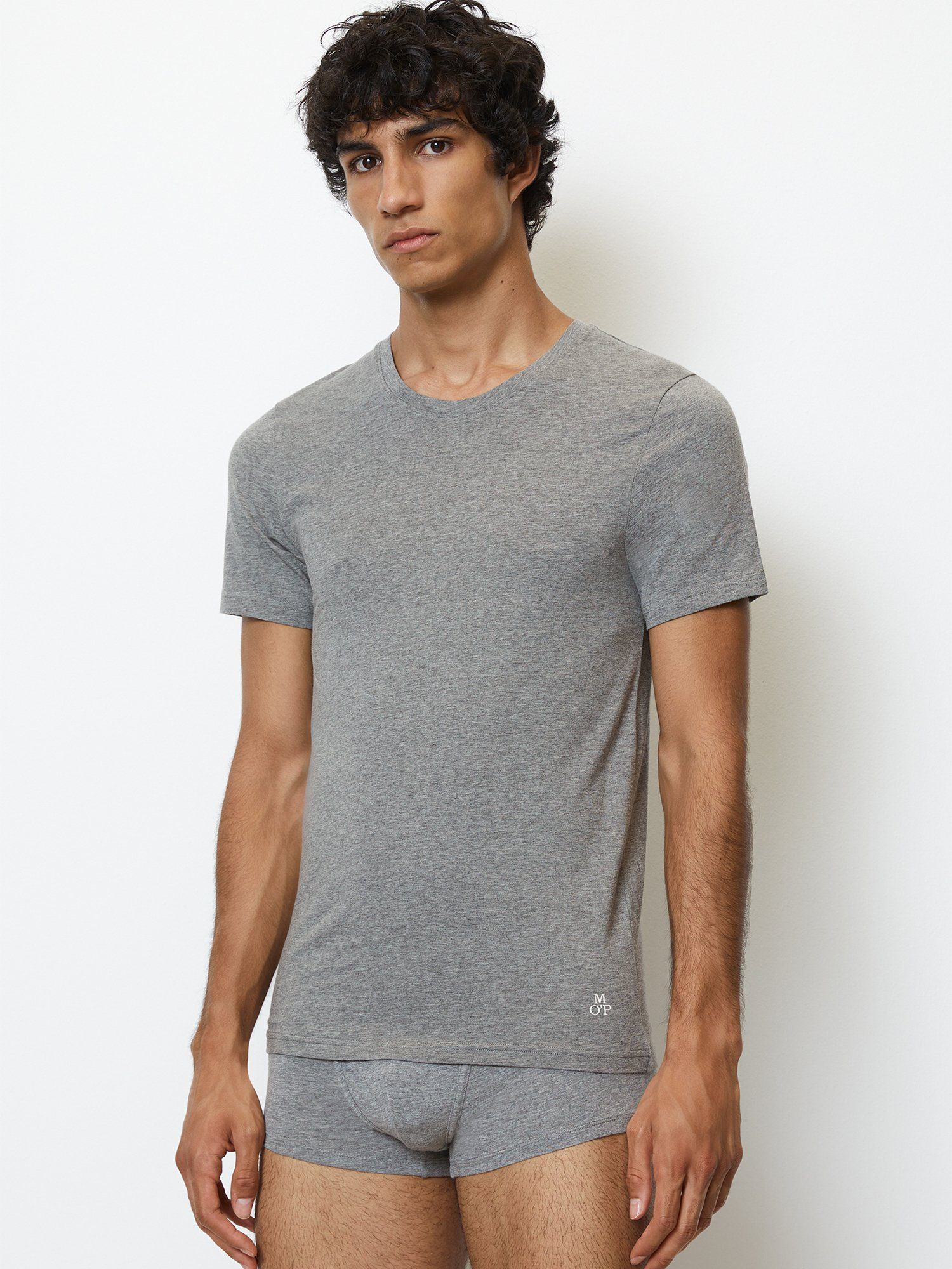 Marc O'Polo T-Shirt Essentials (2-tlg) unterziehshirt unterhemd kurzarm