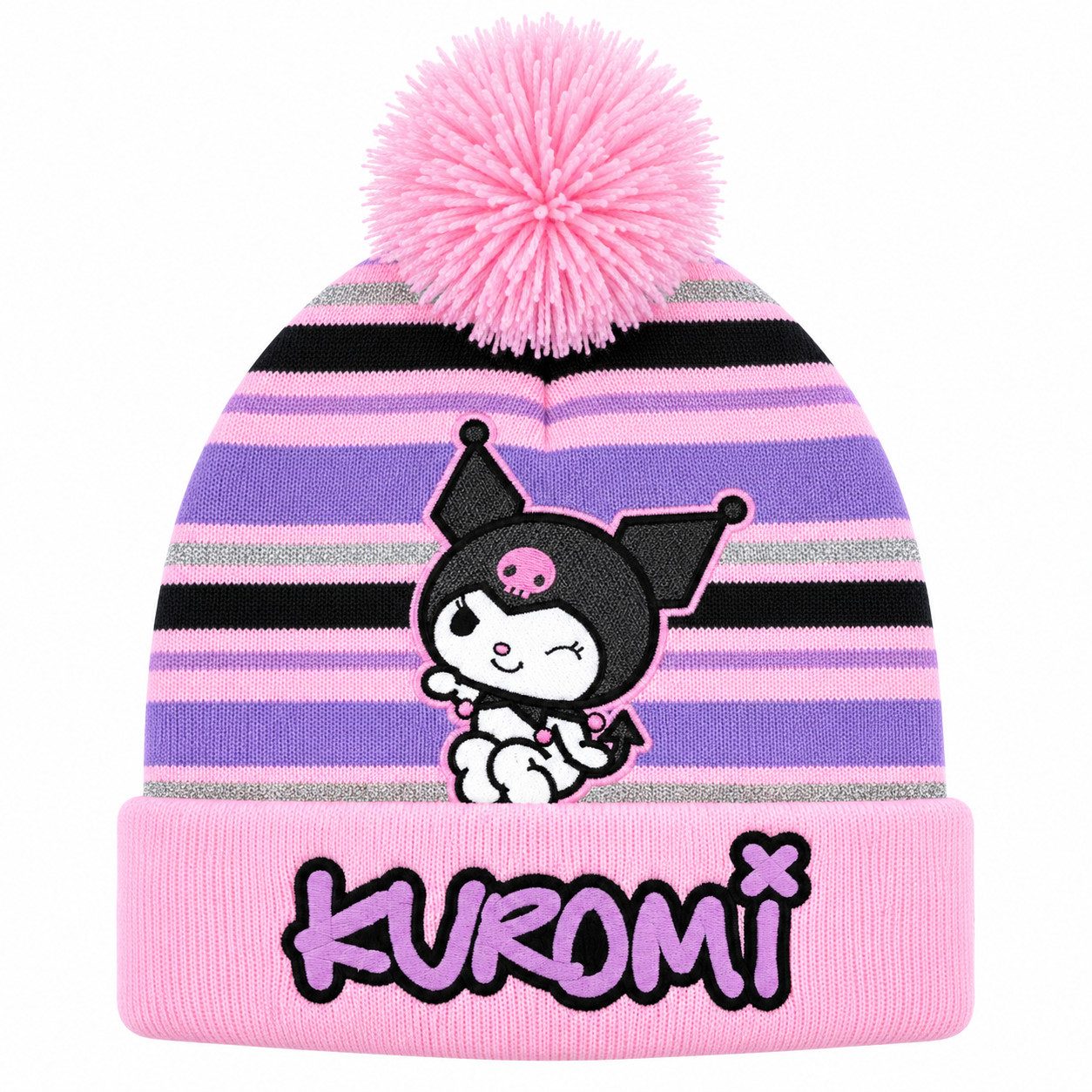 Hello Kitty Beanie Hello Kitty Kuromi Pink Kinderhut