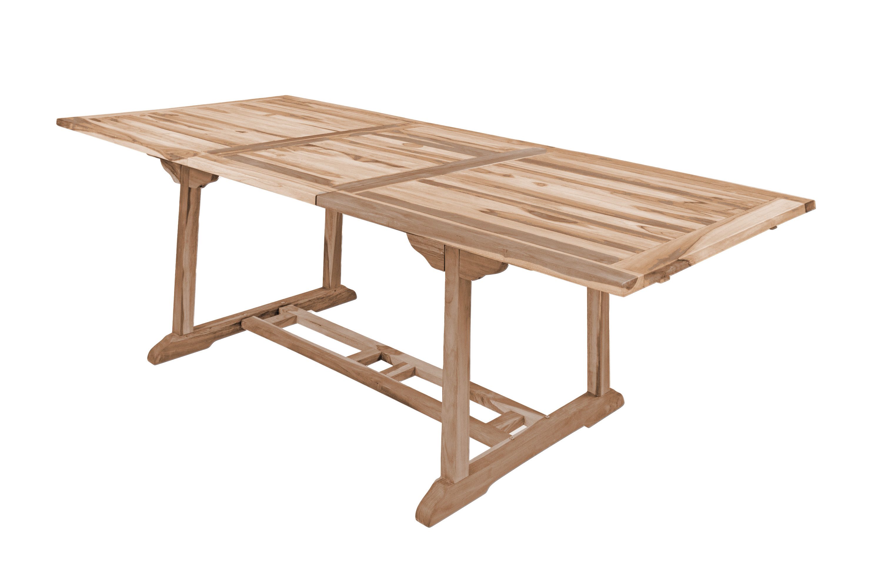 SAM® Gartentisch Lajas, massives Teakholz, rechteckig, ausziehbar, 180-240cm
