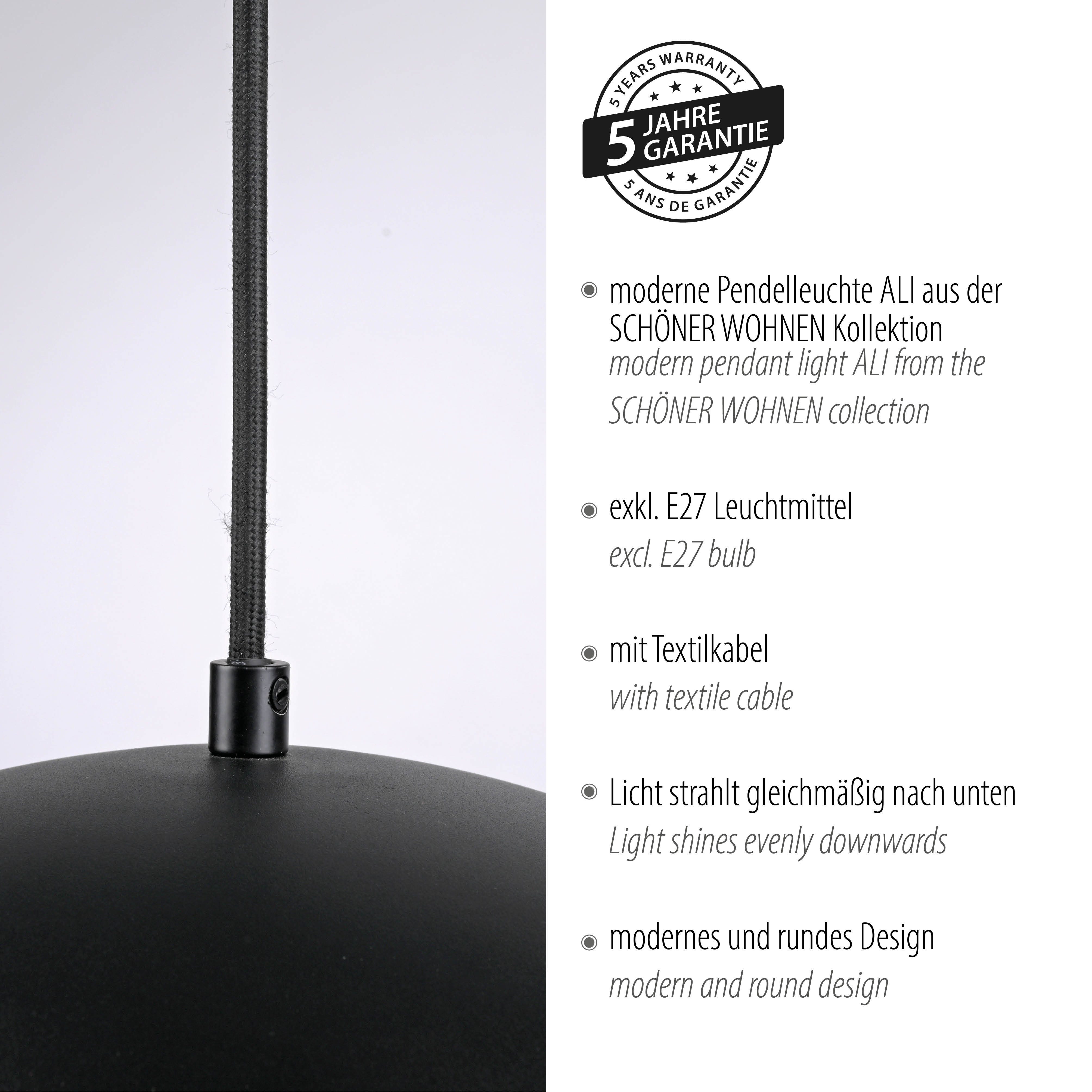 SCHÖNER WOHNEN-Kollektion LED Pendelleuchte ALI, ohne Leuchtmittel, SCHÖNER WOHNEN Kollektion, Downlight – Bild 5 von 5