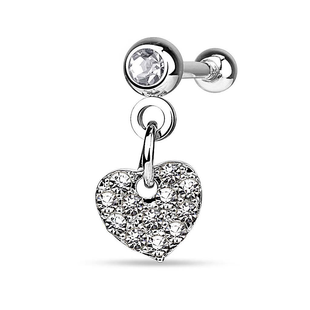 Taffstyle Piercing-Set Tragus Helix Kristall Kugel günstig online kaufen