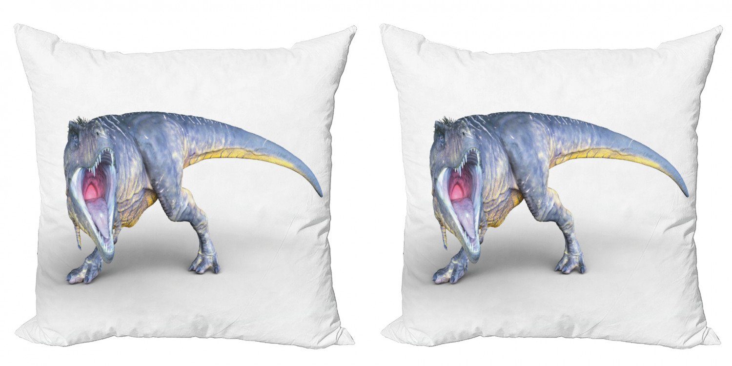 Kissenbezüge Modern Accent Doppelseitiger Digitaldruck, Abakuhaus (2 Stück), Dinosaurier monströse Kreatur