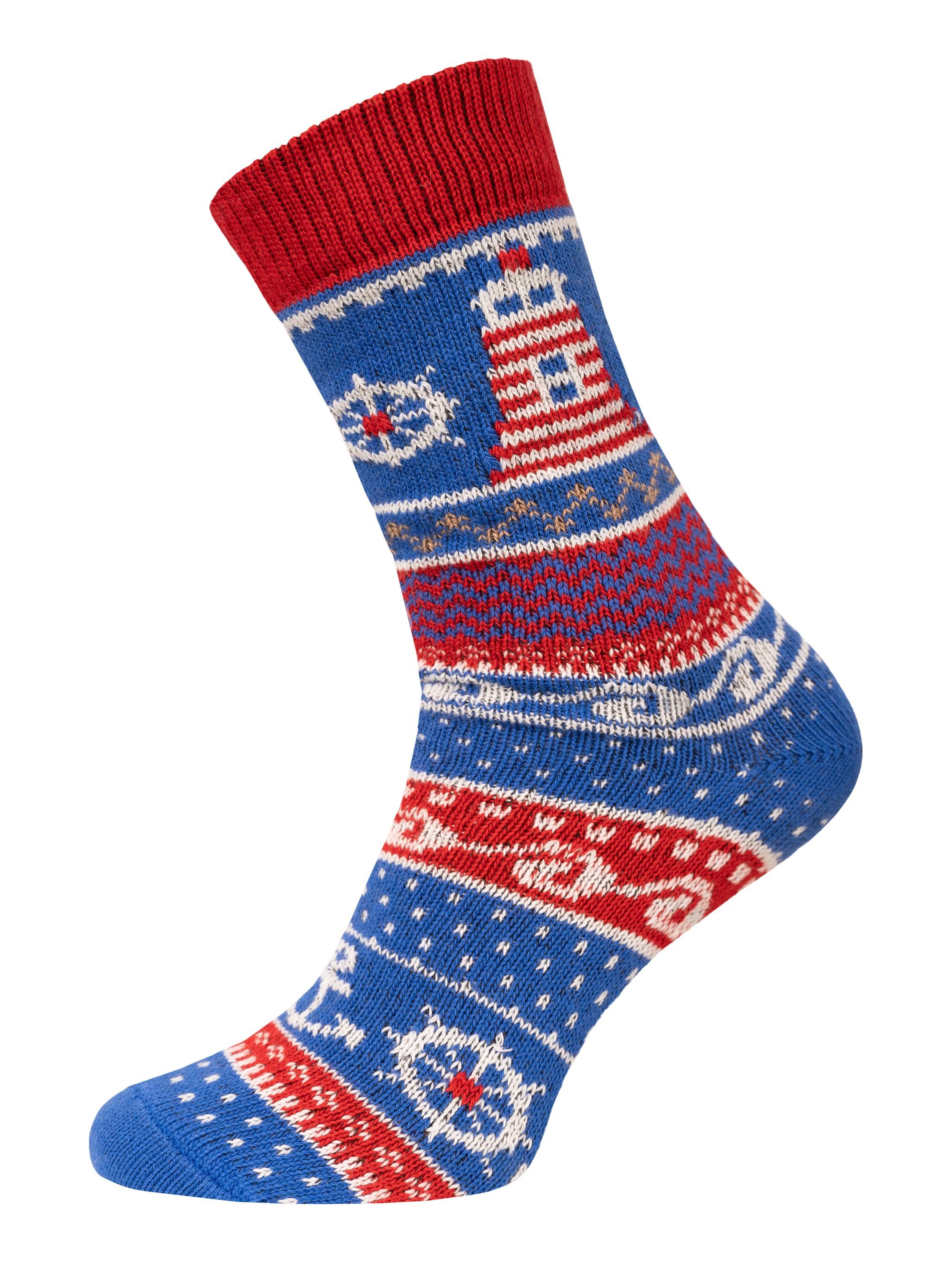 HomeOfSocks Socken Maritim Anker Socke aus 90% Baumwolle Anker Socken Maritim aus 90% Baumwolle