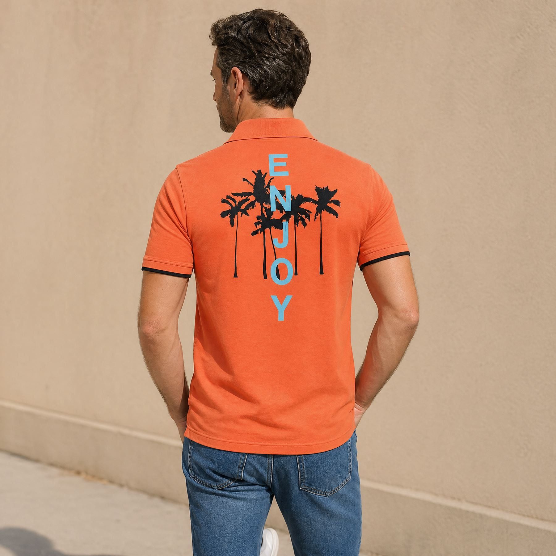 Nebulus Poloshirt BRAM, F111 - Herren, orange, XL