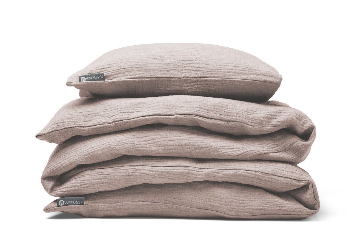 von Herzen Bettwäsche Handmade Musselin Bettwäsche günstig online kaufen