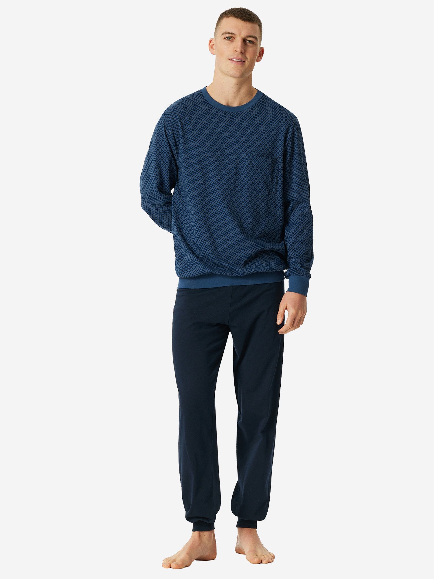 Schiesser Pyjama Comfort Essentials (2 tlg) schlafanzug schlafmode bequem