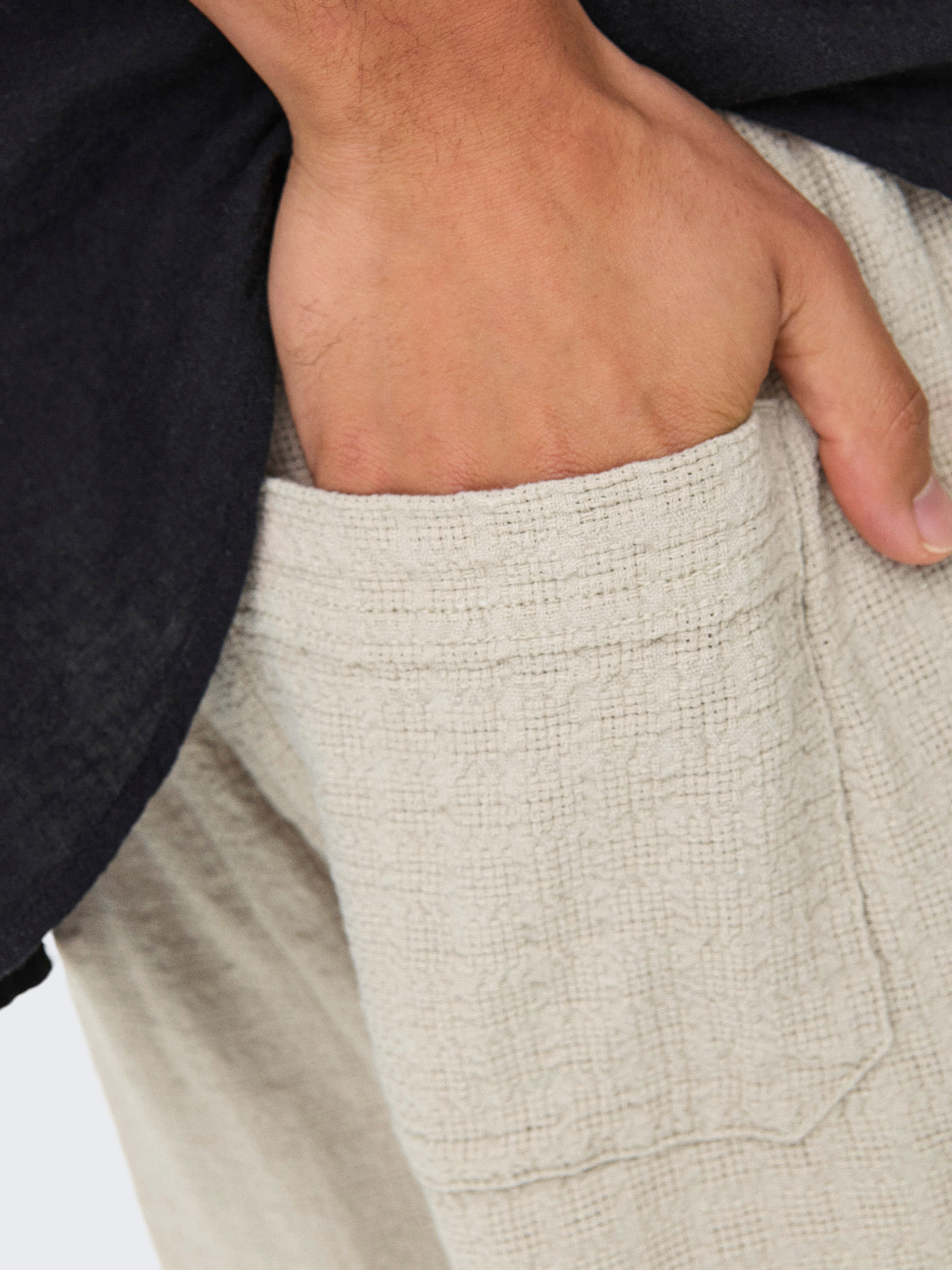 ONLY & SONS Shorts ONSTEL LINEN LATHAM 0257 SHORTS Viskose/Leinen, gerade geschnitten