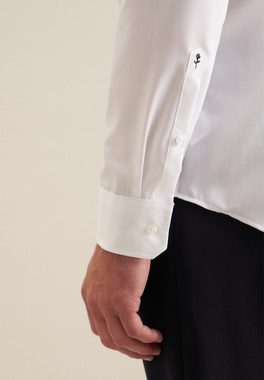 seidensticker Businesshemd Slim Slim Langarm Button-Down-Kragen Uni