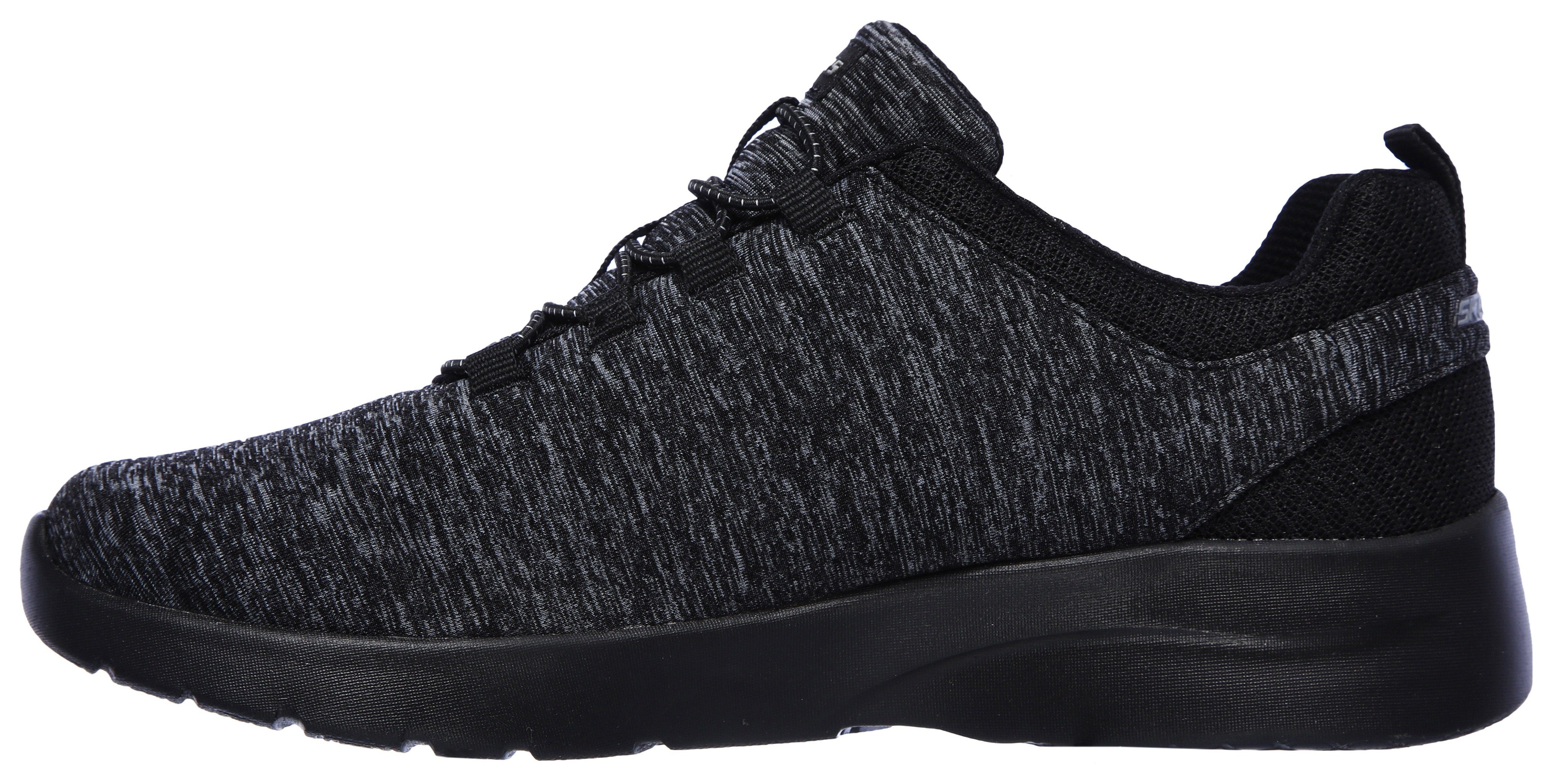 Skechers DYNAMIGHT 2.0-IN A Sneaker schwarz-meliert Slip-On geeignet Maschinenwäsche für FLASH