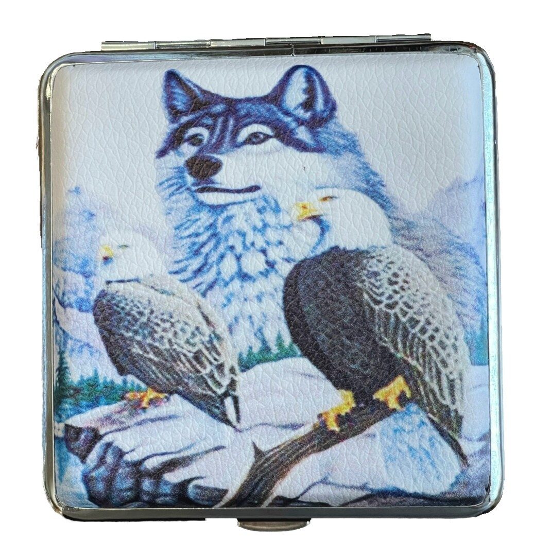 Westernlifestyle Aufbewahrungsbox Zigarettenetui Wolf Adler günstig online kaufen