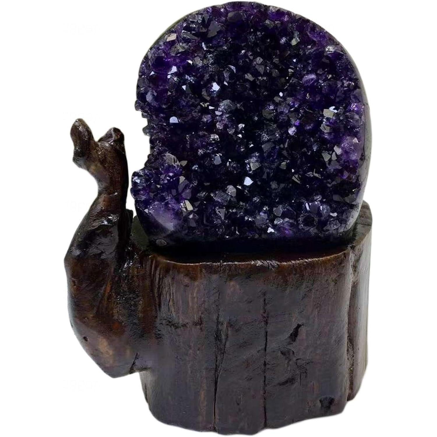 LuxusKollektion Mineralstein Natürlicher Amethyst-Kristallcluster Uruguay-Geode 2,2 Pfund