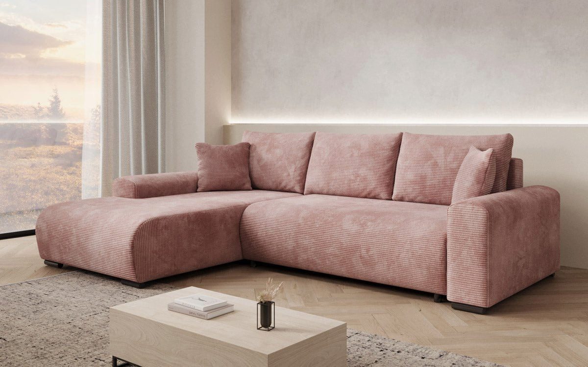Luxusbetten24 Schlafsofa Designer Sofa Hanna, mit Schlaffunktion und Stauraum