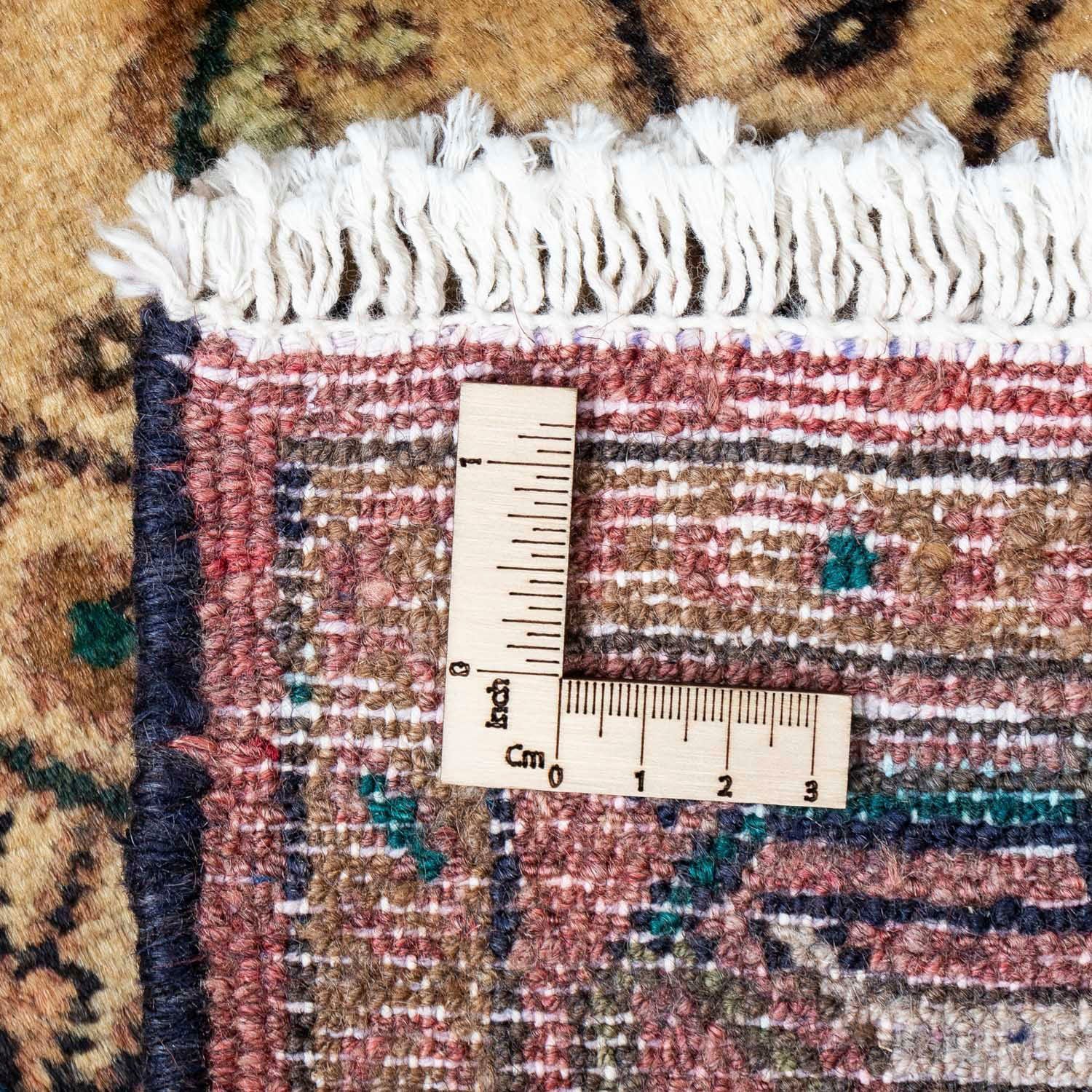 Wollteppich Hosseinabad Medaillon Beige morgenland, Handgeknüpft 134 81 Höhe: rechteckig, cm, 10 x mm