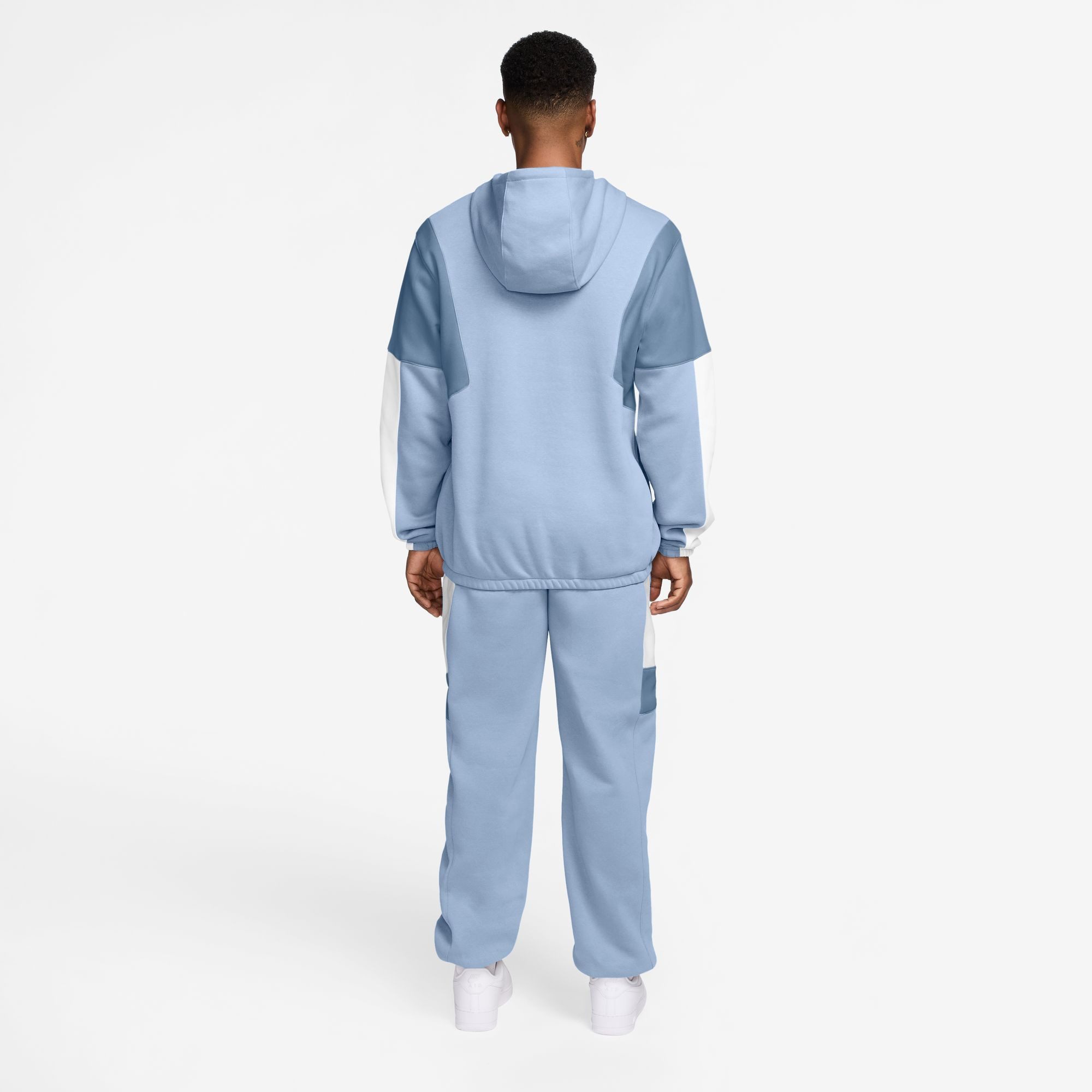Nike Sportswear Trainingsanzug M NK CLUB FLEECE HDED TRACK GX, mit durchgehendem Reißverschluss, aus Baumwolle und Polyester