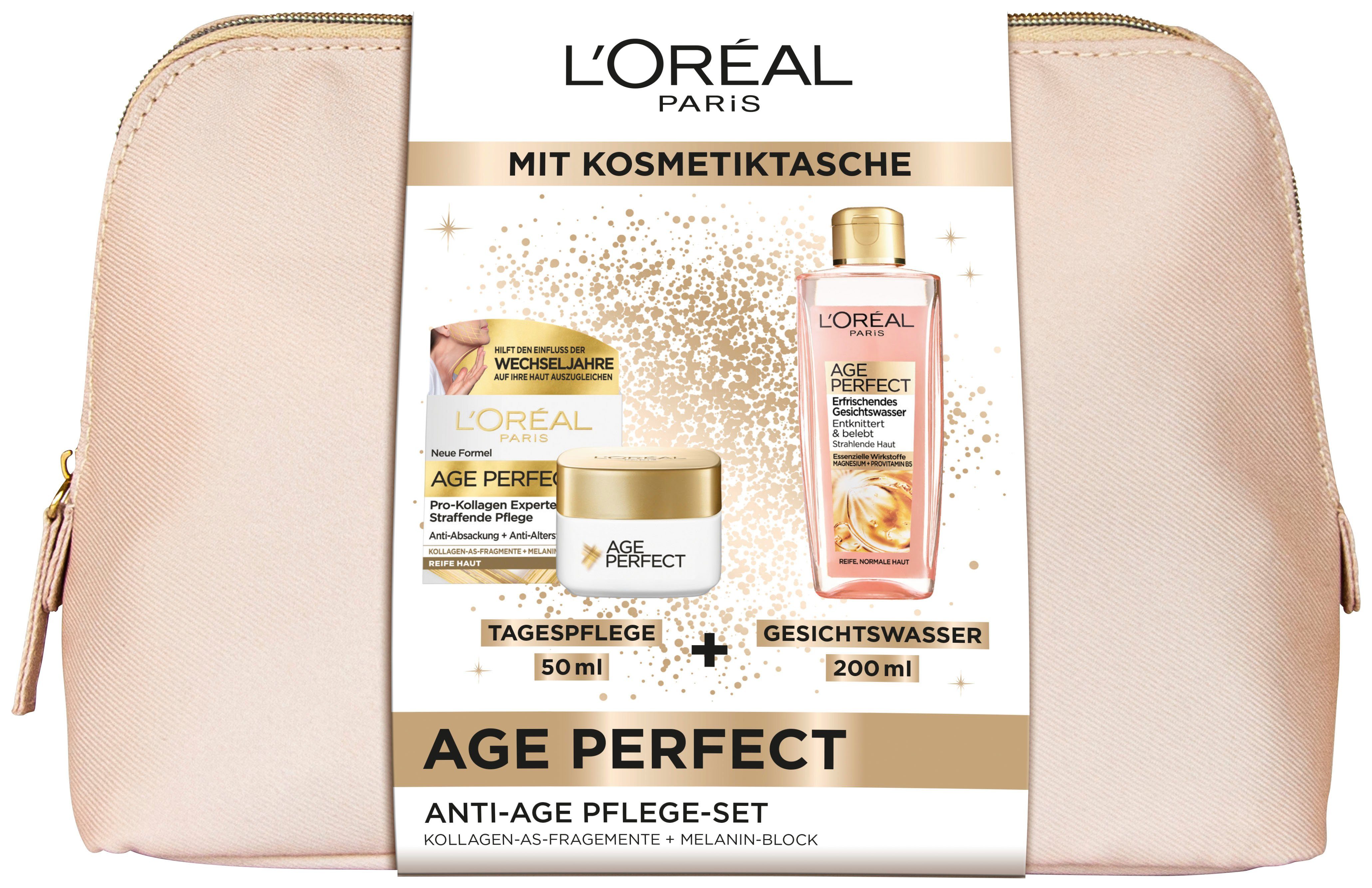 L'ORÉAL PARIS Gesichtspflege-Set L'Oréal Paris Age Perfect Anti-Age Pflege-Set, mit Collagen