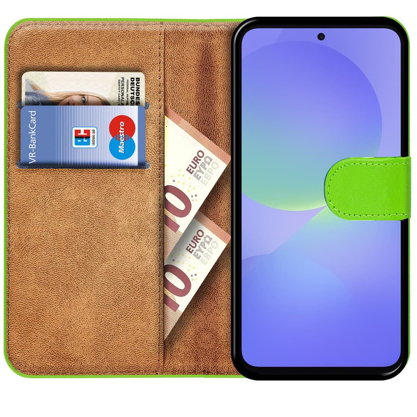 CoolGadget Handyhülle Wallet Klapp Tasche Book Case für Samsung Galaxy A57 5G, Hülle Klapphülle Flip Cover Etui Schutzhülle