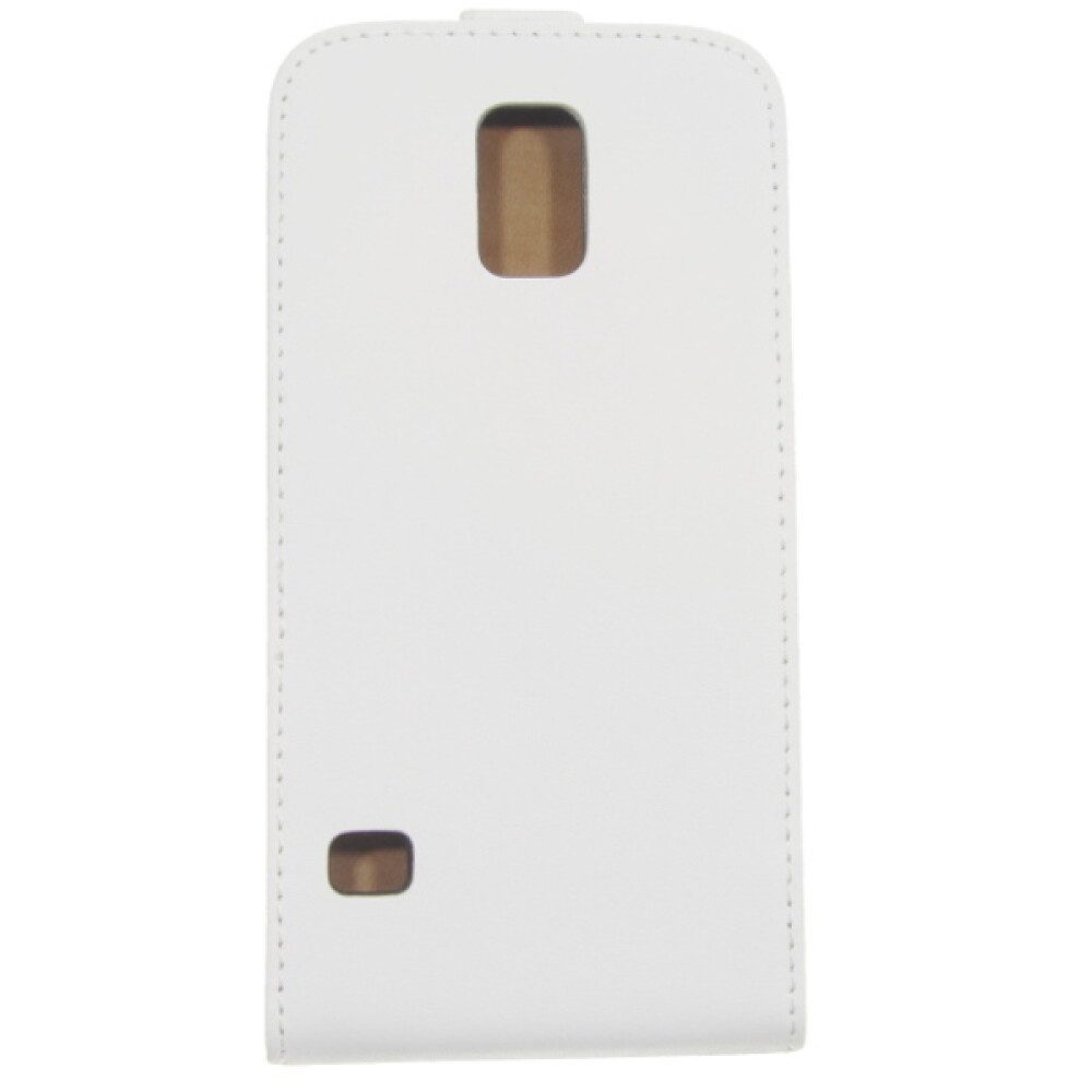 Handytasche Flip Cover Handyhülle für Samsung Galaxy S5 - Weiß Schutz Case 4250710 (Flip Cover)