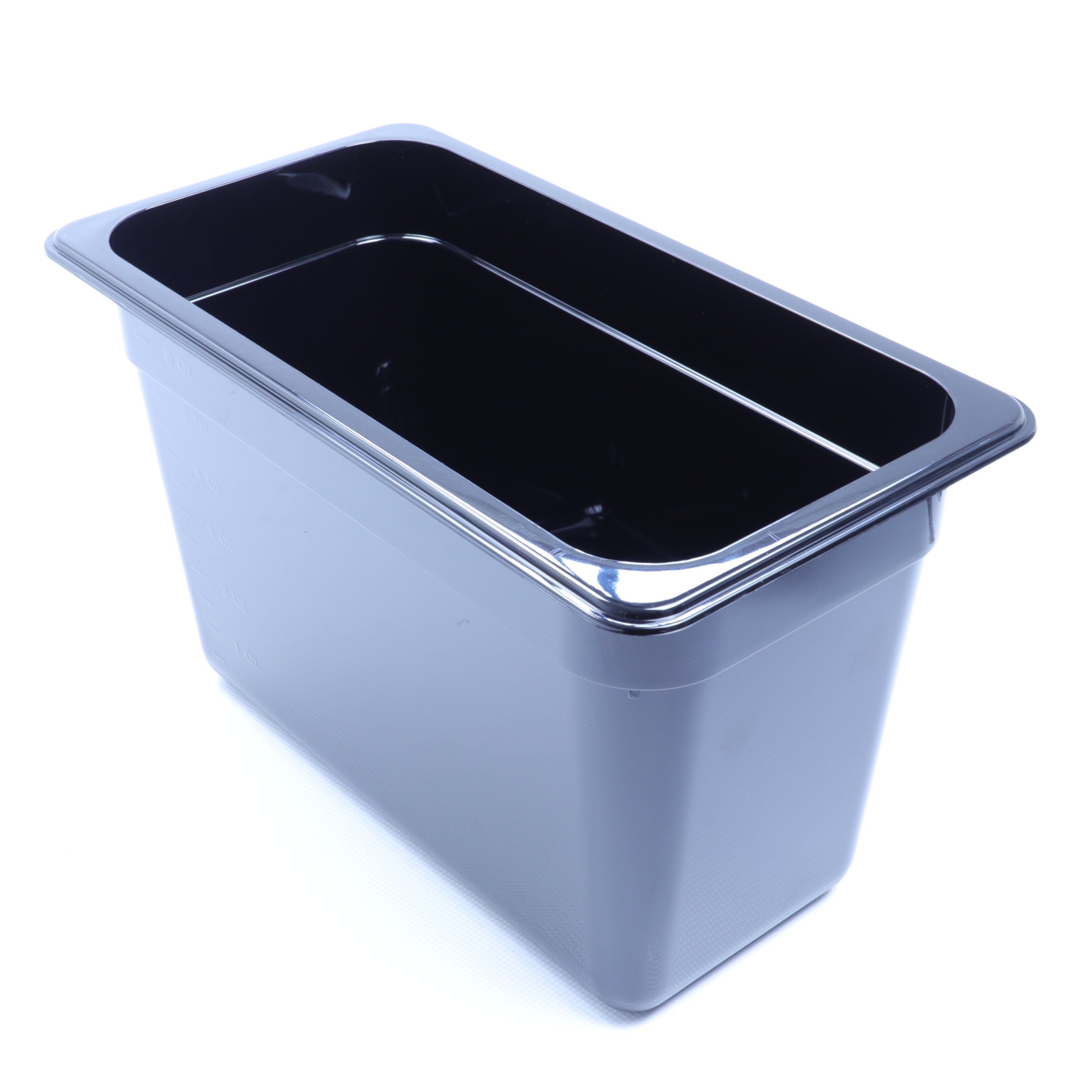 Thermobehälter 1/3 7,8 Polycarbonat (1-tlg) GN-Behälter schwarz Gastronormbehälter Kunststoff Liter Airbrush-City GN Tiefe 200mm,