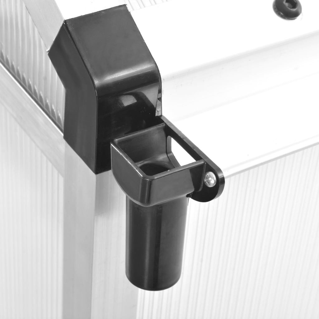 furnicato Gewächshaus Aluminium 421x190...